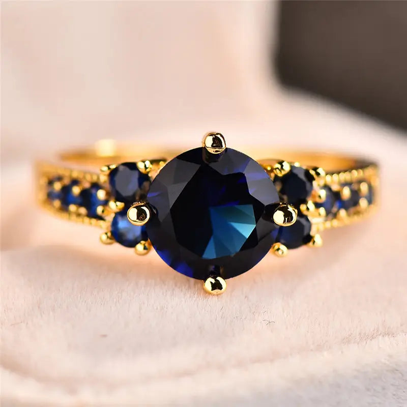 Celia Gold Sapphire Ring