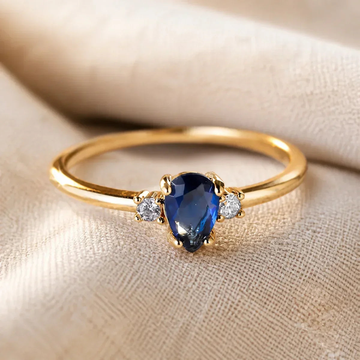 Dalila Gold Sapphire Ring