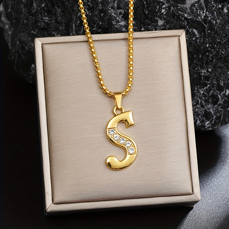 Corinne Gold Initial Necklace