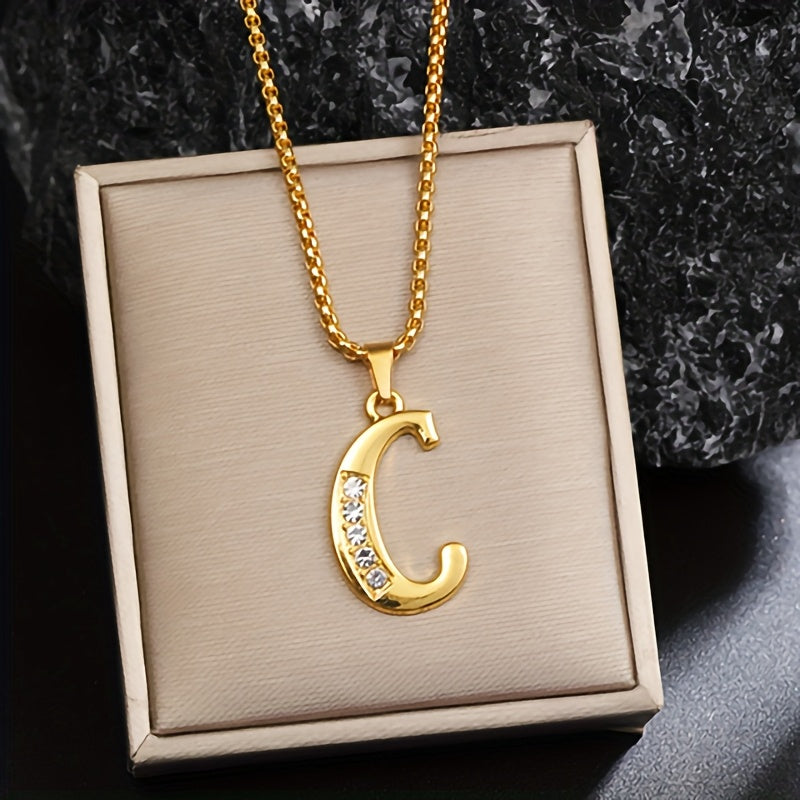 Corinne Gold Initial Necklace