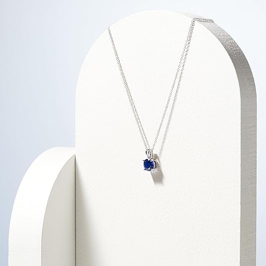 Livia White Gold Sapphire Necklace