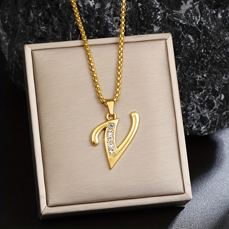 Corinne Gold Initial Necklace