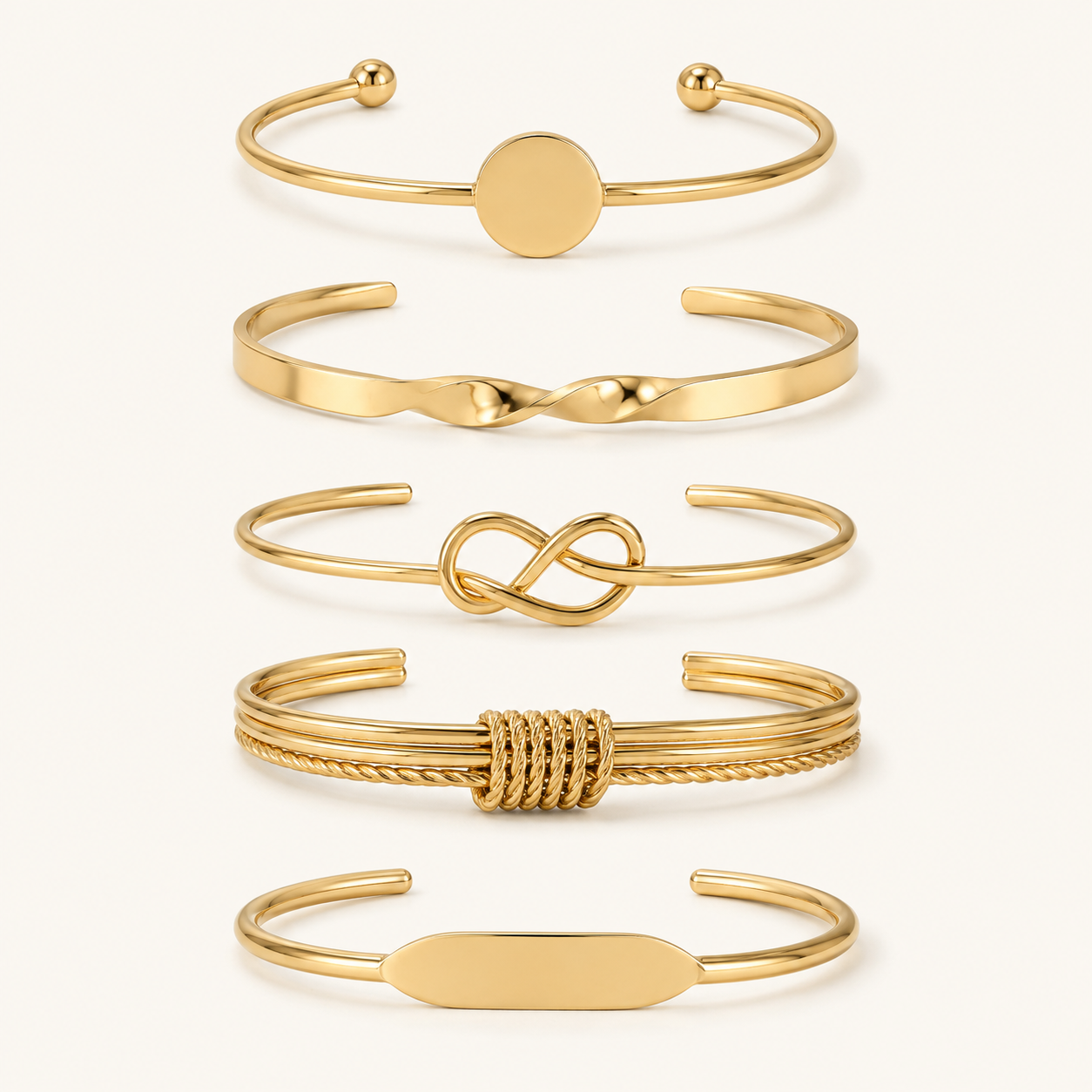 Paloma Gold Bracelet Set