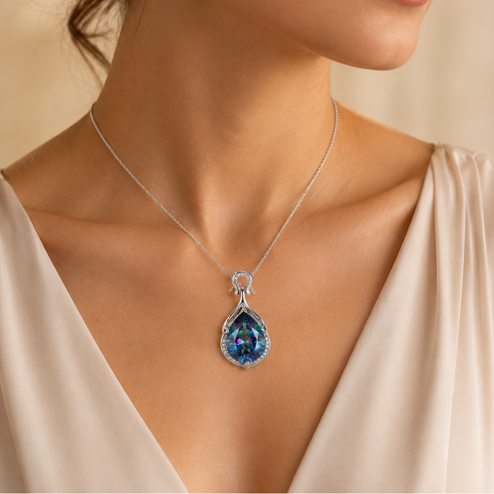 Amara White Gold Necklace