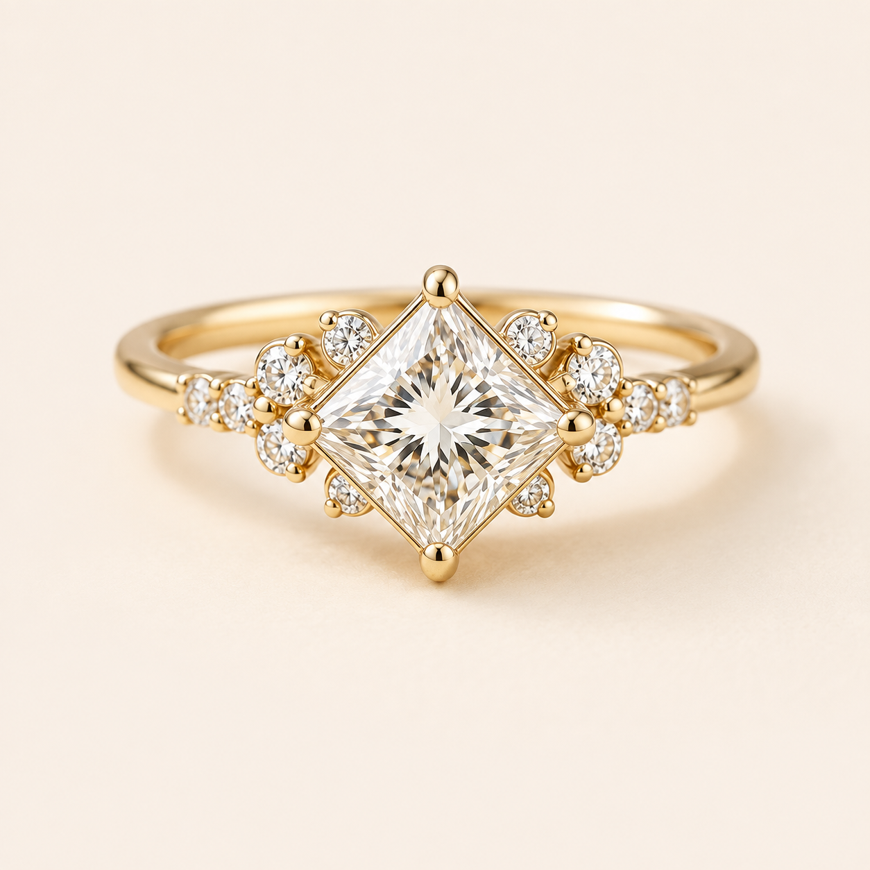 Camille Gold Solitaire Ring