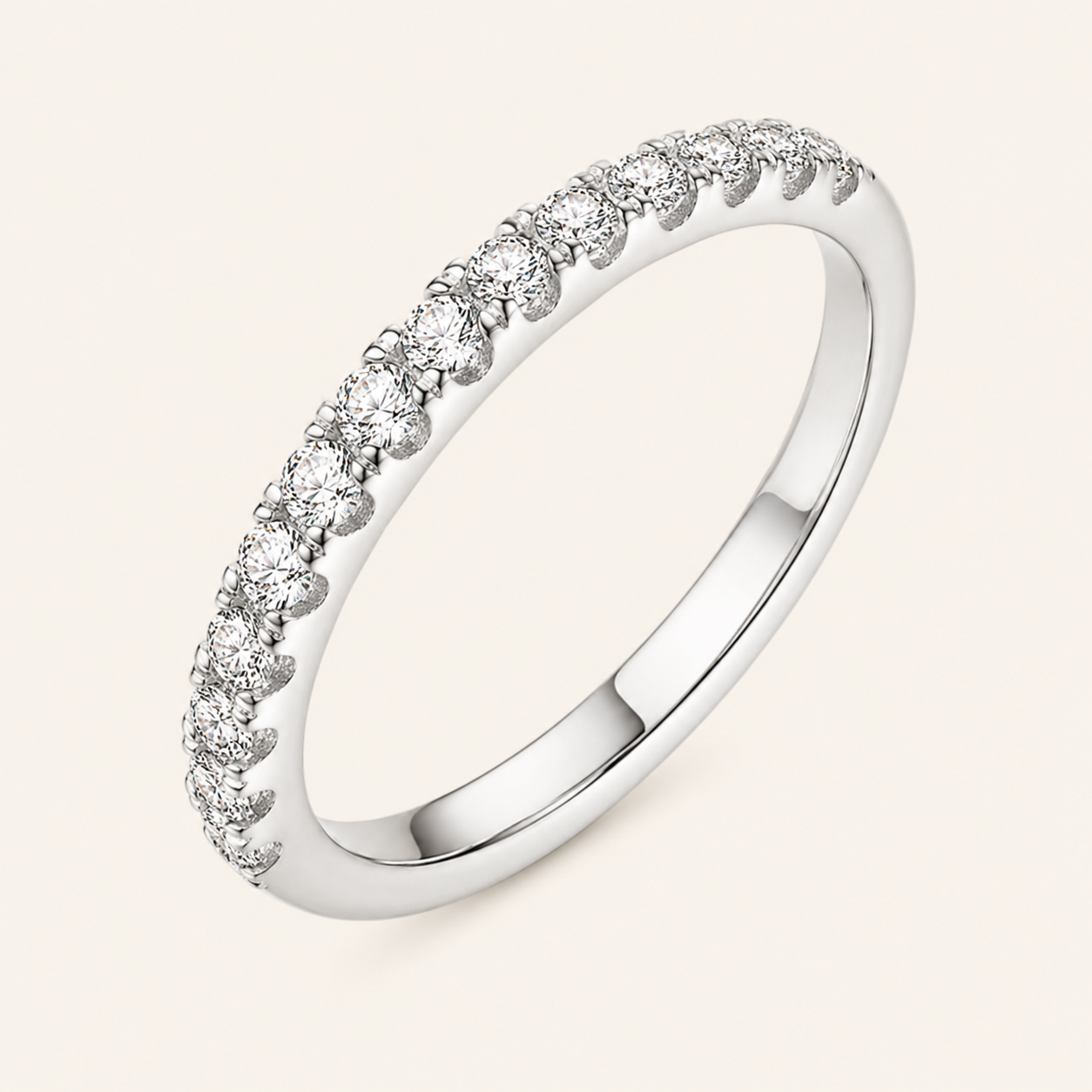 Maia White Gold Band Ring