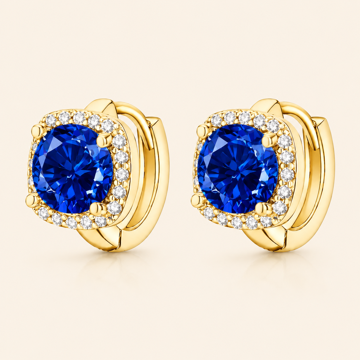 Nadine Gold Sapphire Earrings