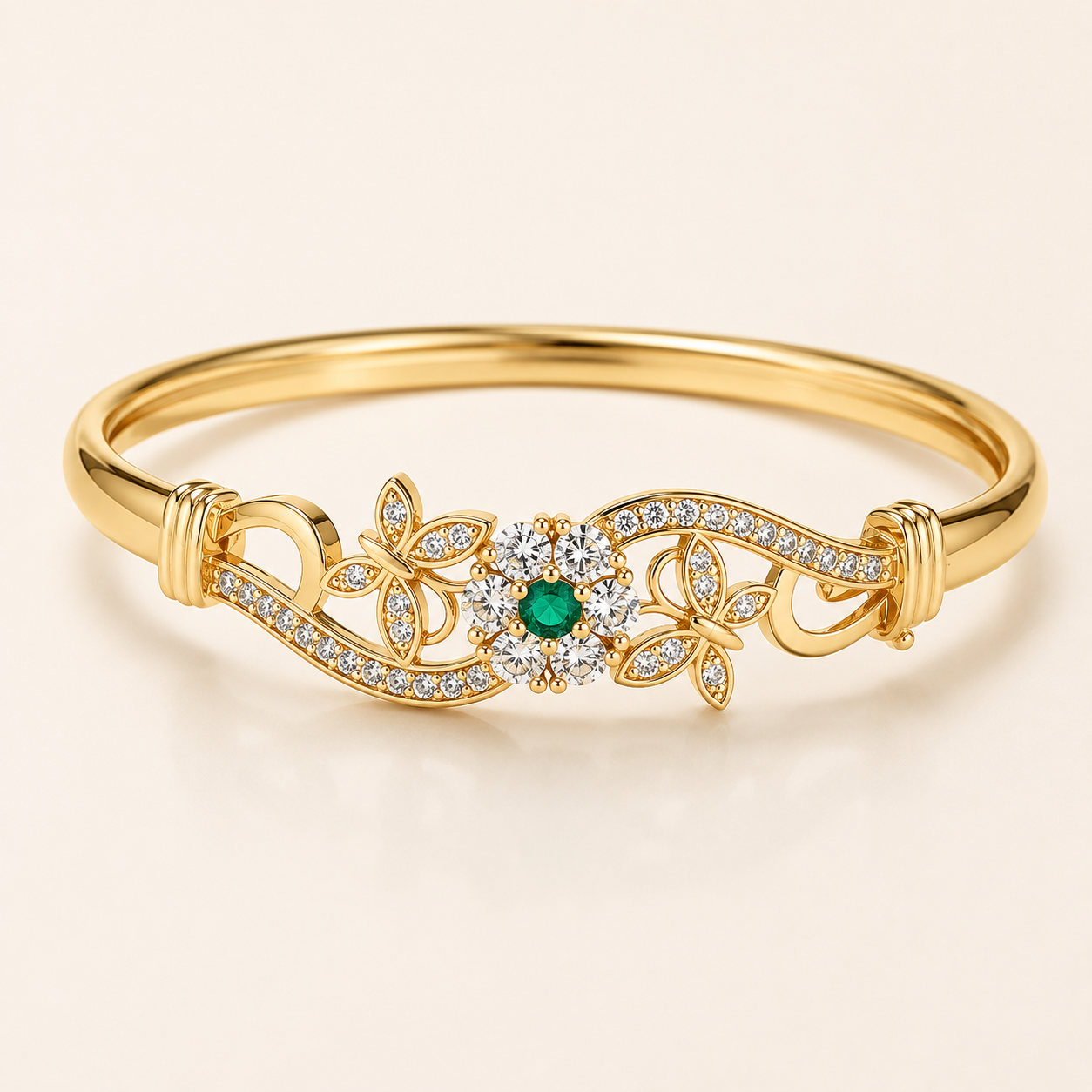 Isla Gold Emerald Bracelet