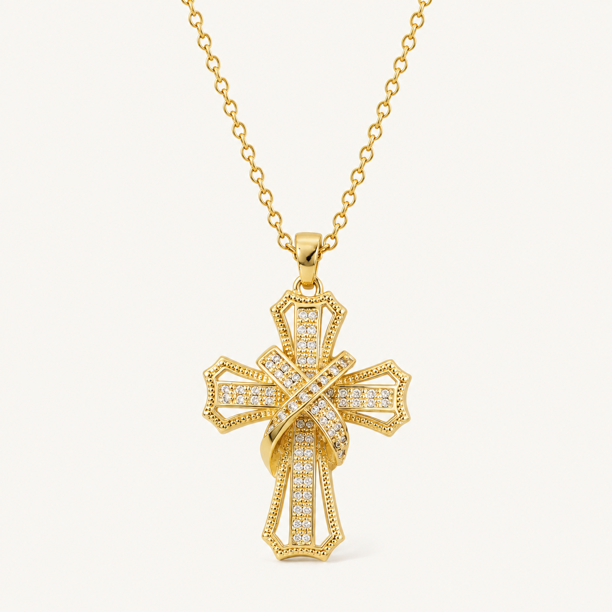Arabella Gold Pendant Necklace