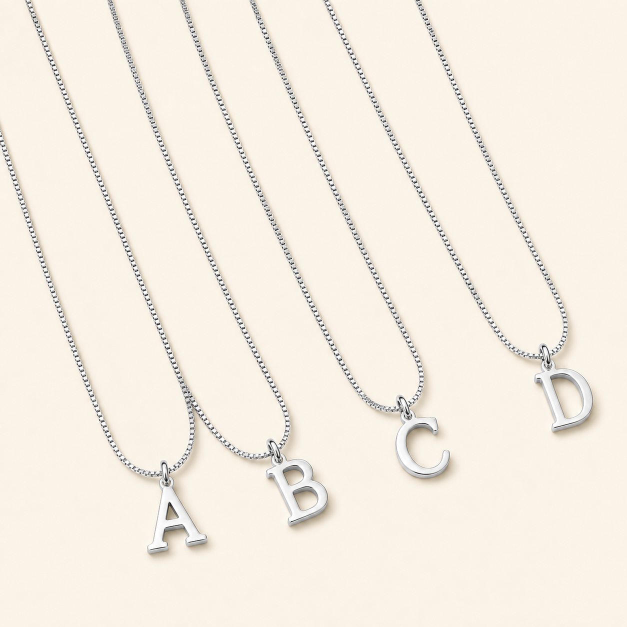 Love Letter White Gold Necklace