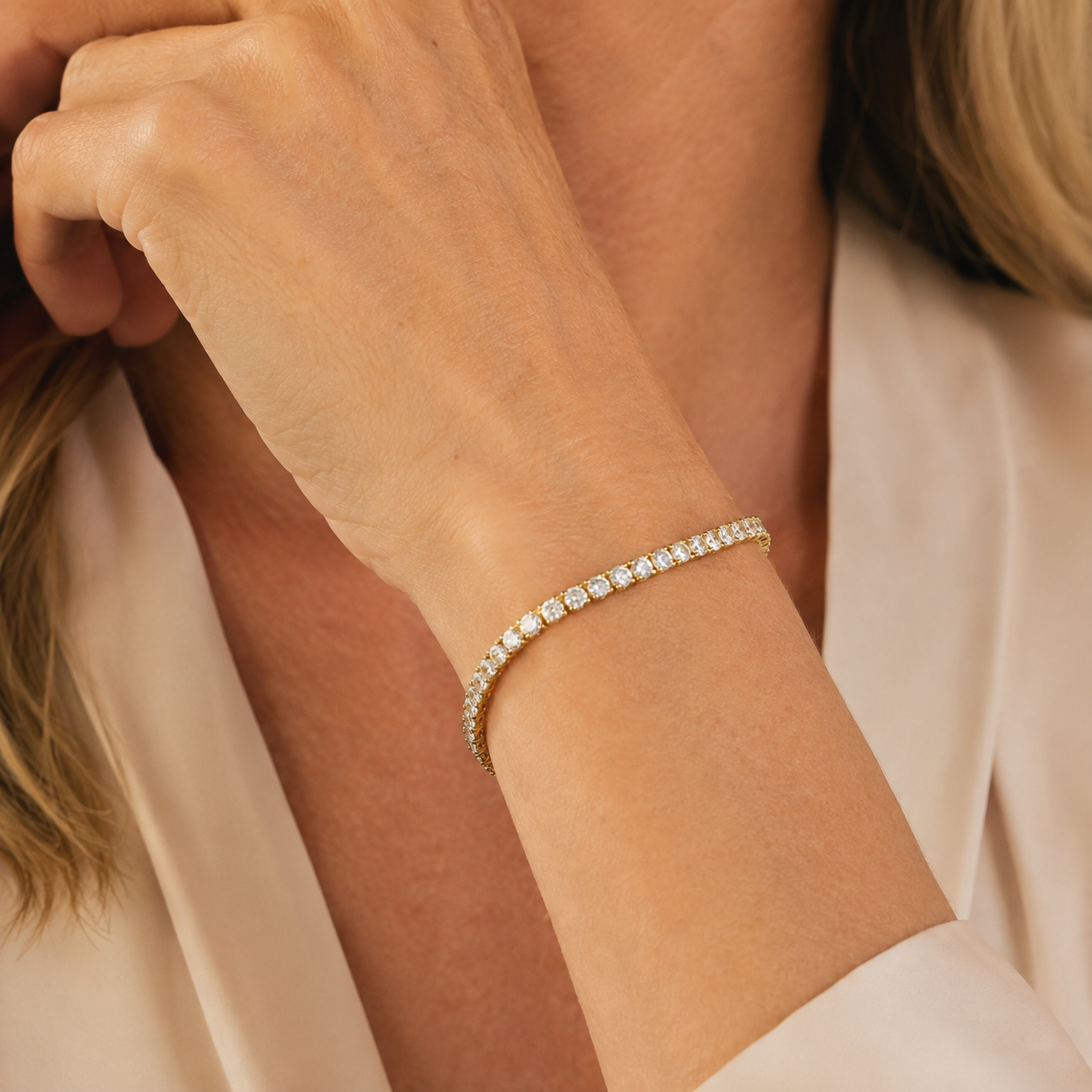 Madeleine Gold Tennis Bracelet