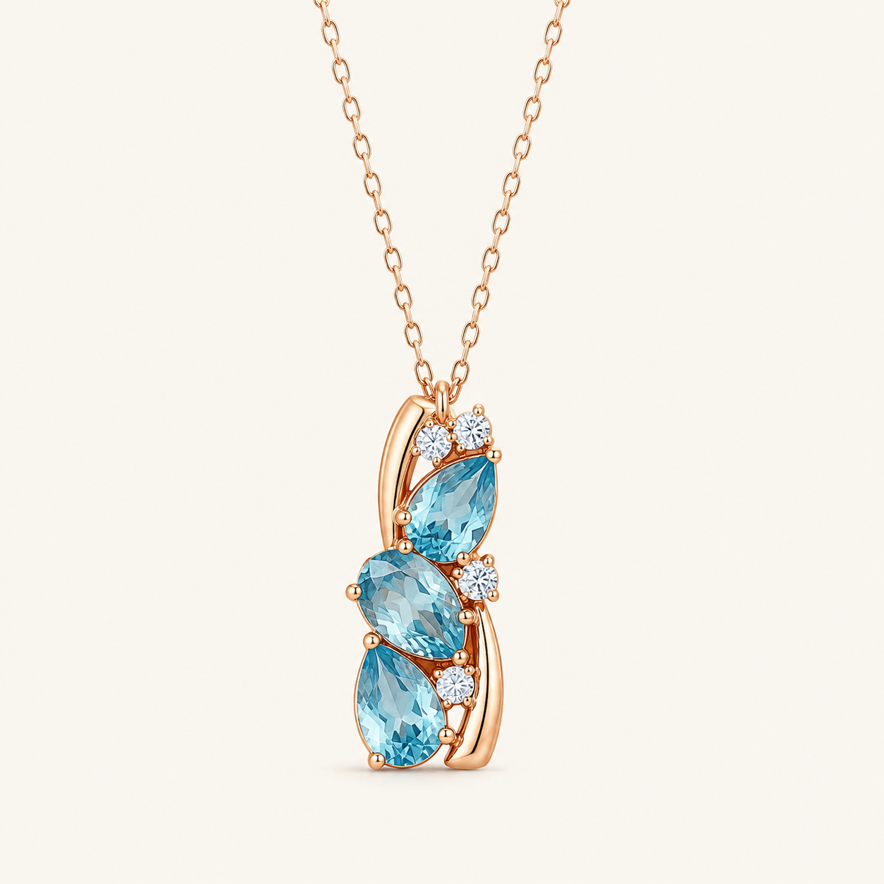 Rebecca Gold Sapphire Necklace