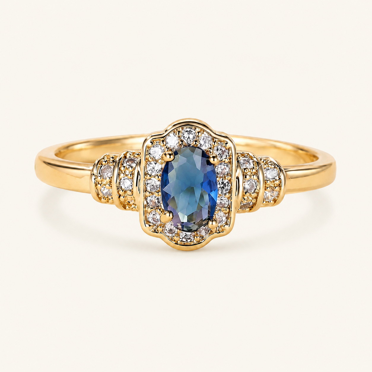Paola Gold Sapphire Ring