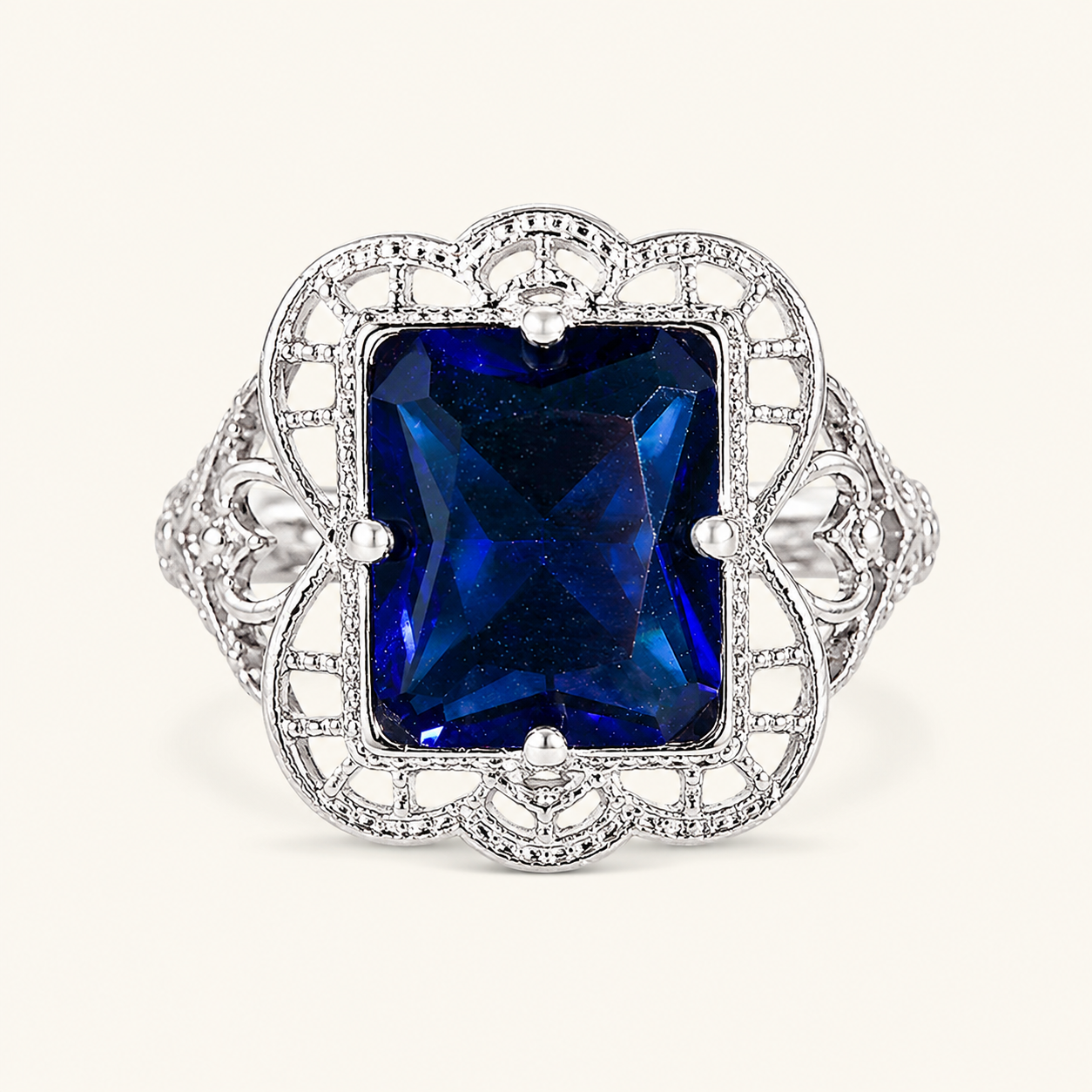 Romilly White Gold Sapphire Ring