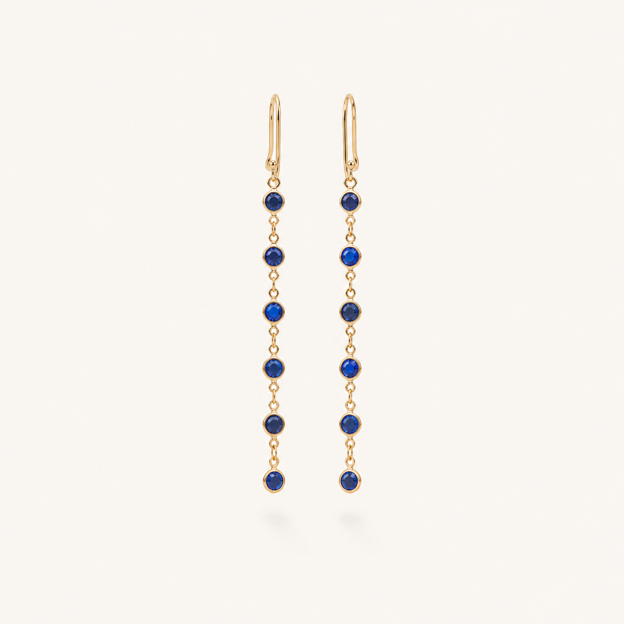 Sabina Gold Sapphire Earrings