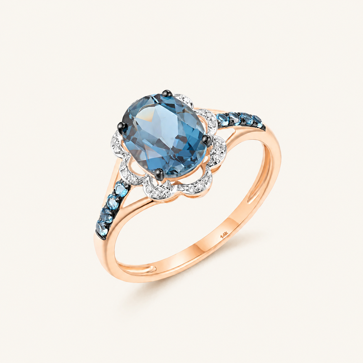 Cristina Gold Sapphire Ring