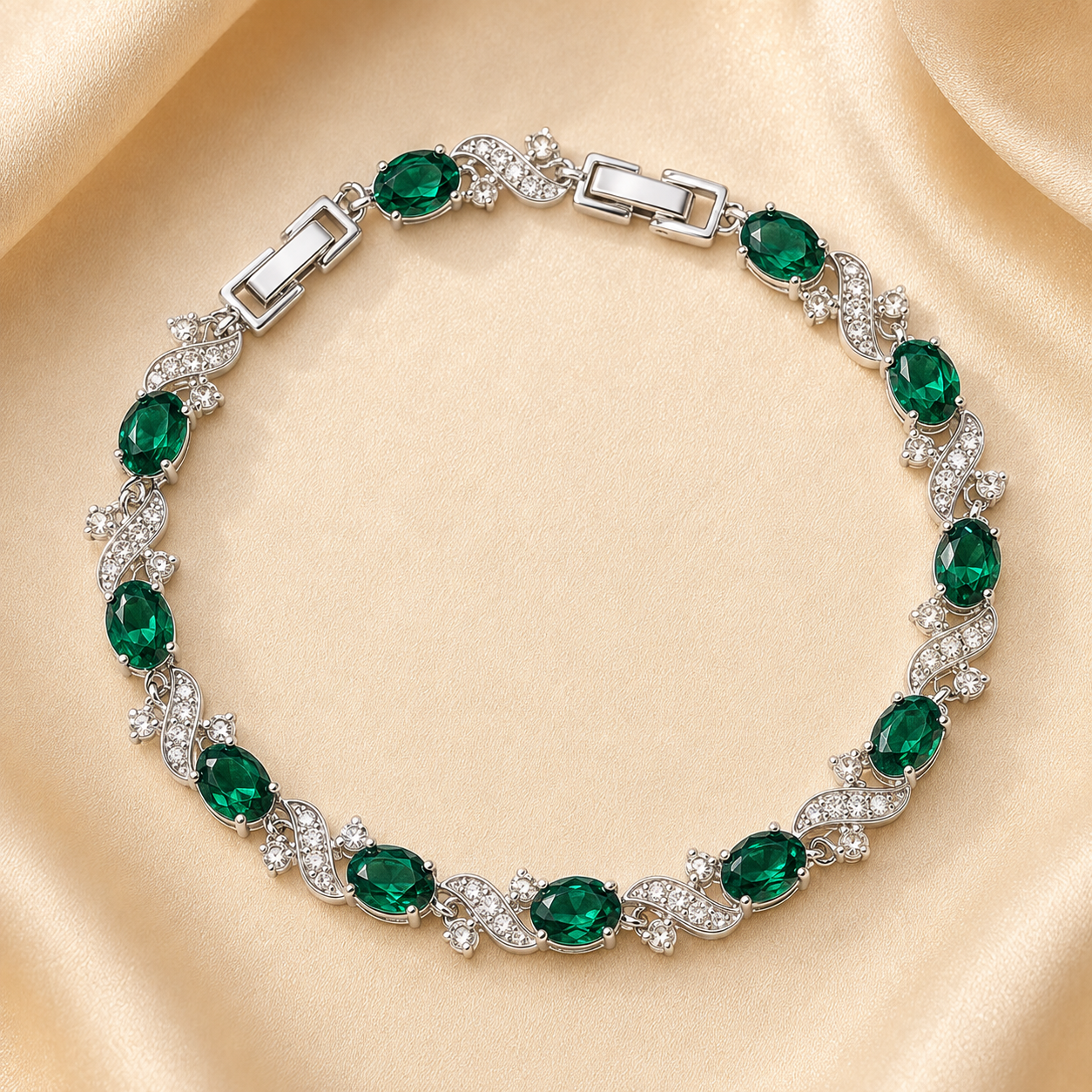 Larissa White Gold Bracelet