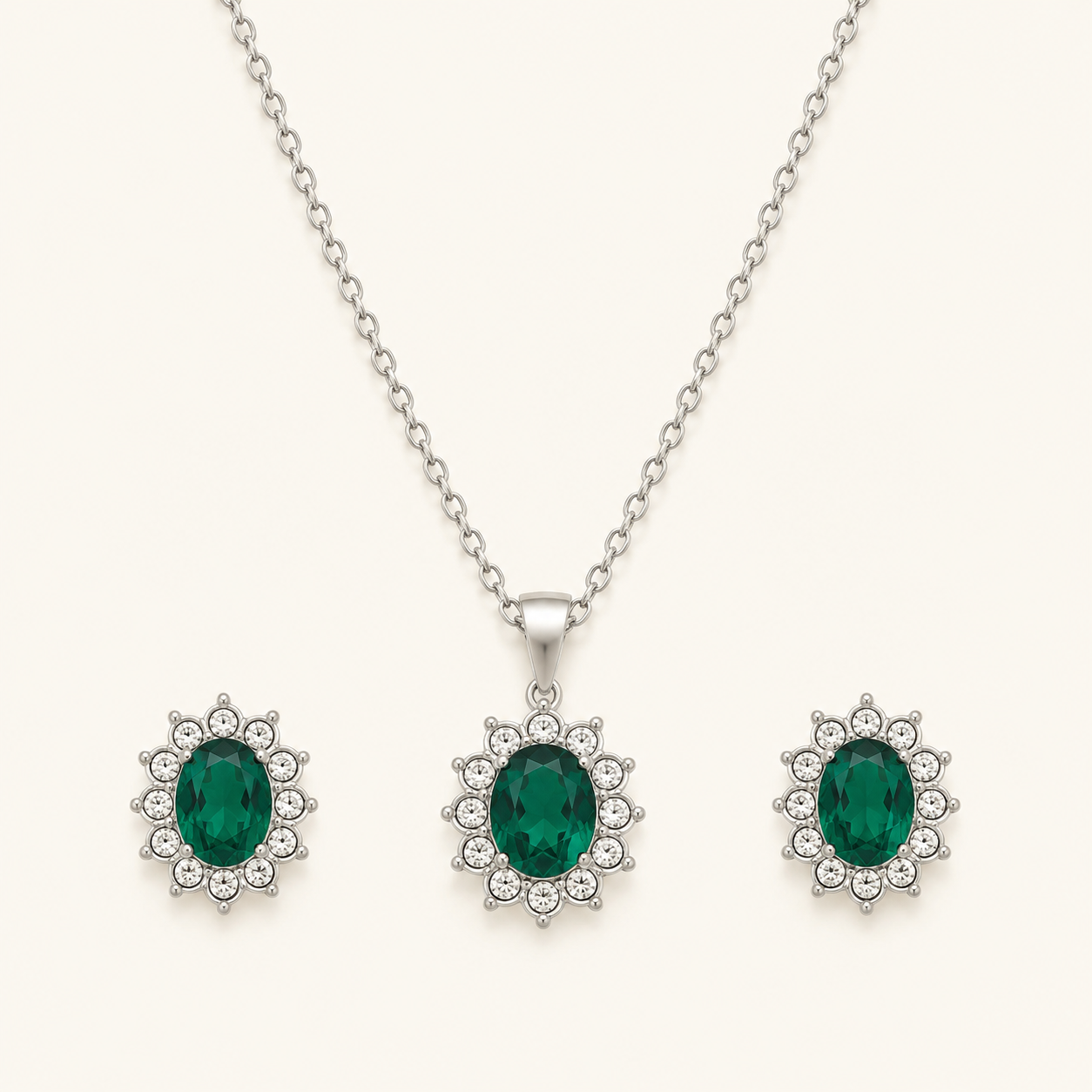 Katya White Gold Set