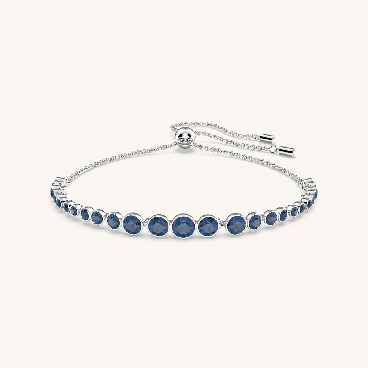 Ottilie White Gold Sapphire Bracelet