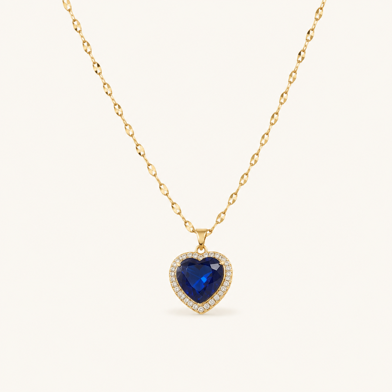 Priya Gold Sapphire Necklace