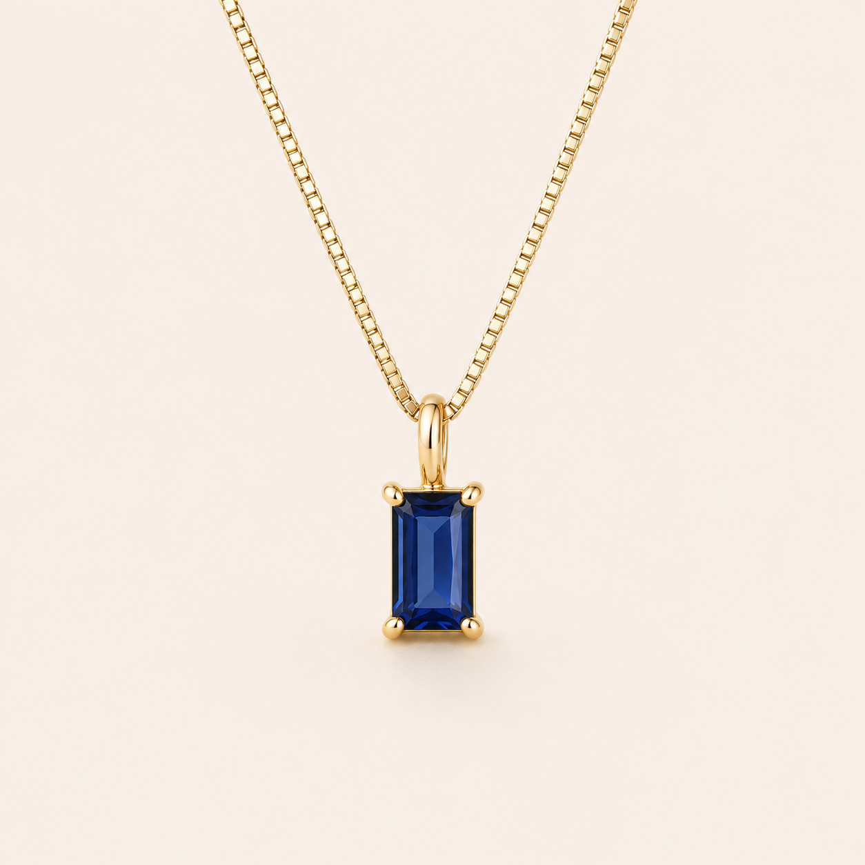 Liora Gold Sapphire Necklace