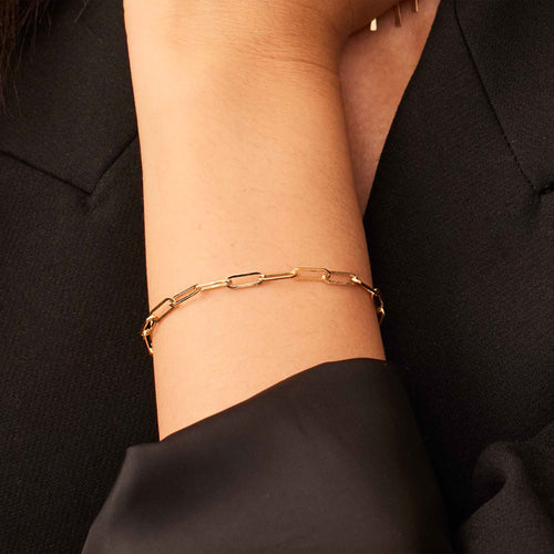 Mirabel White Gold Link Bracelet