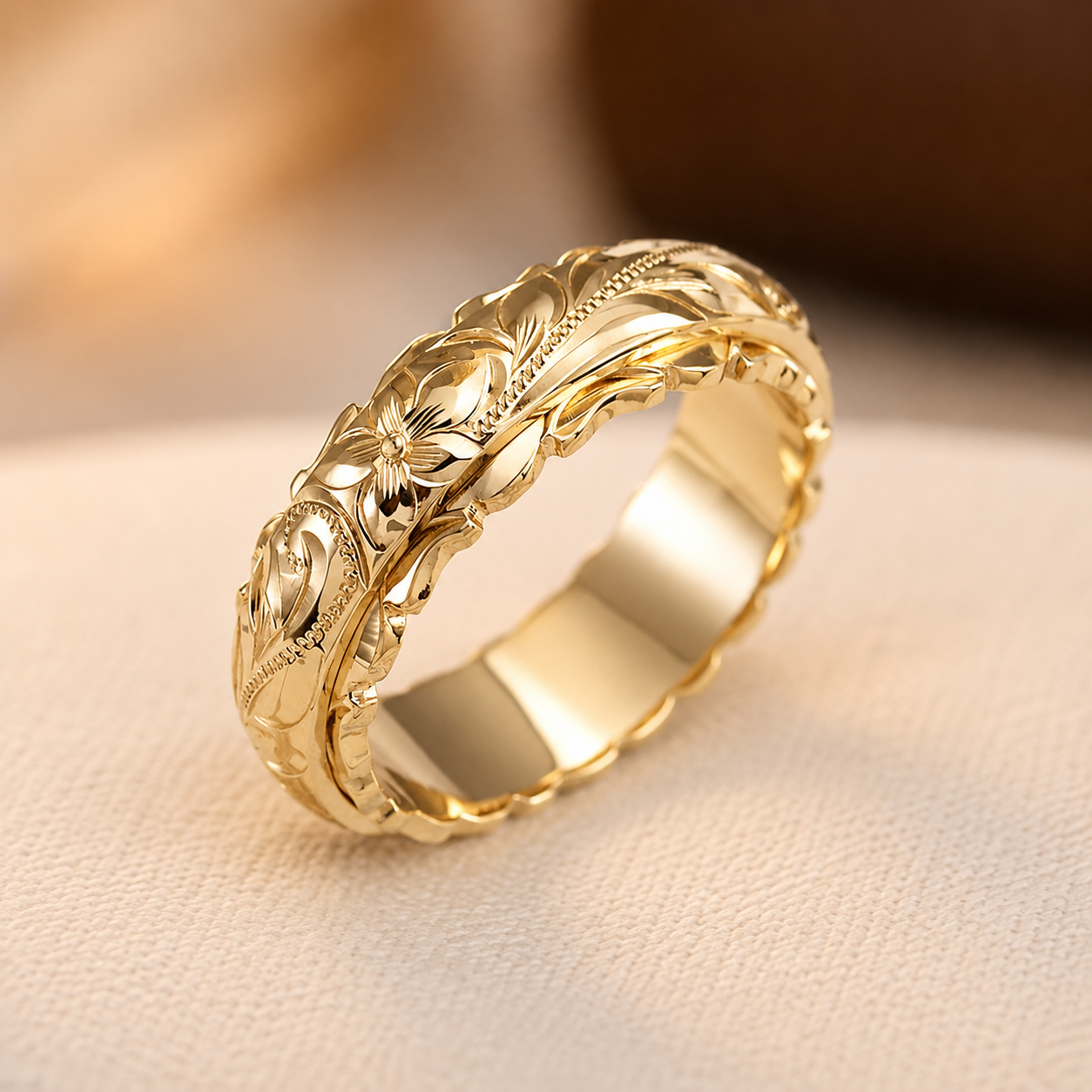 Seraphine Gold Flower Ring