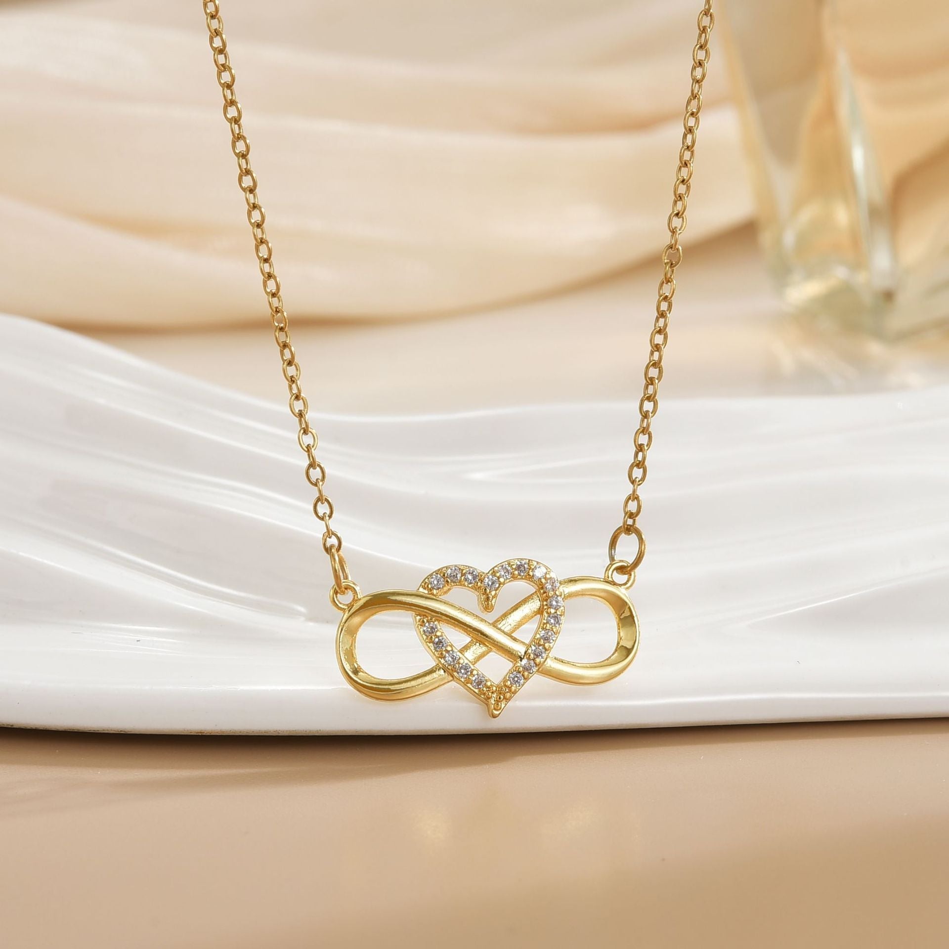 Apolline Gold Infinity Necklace