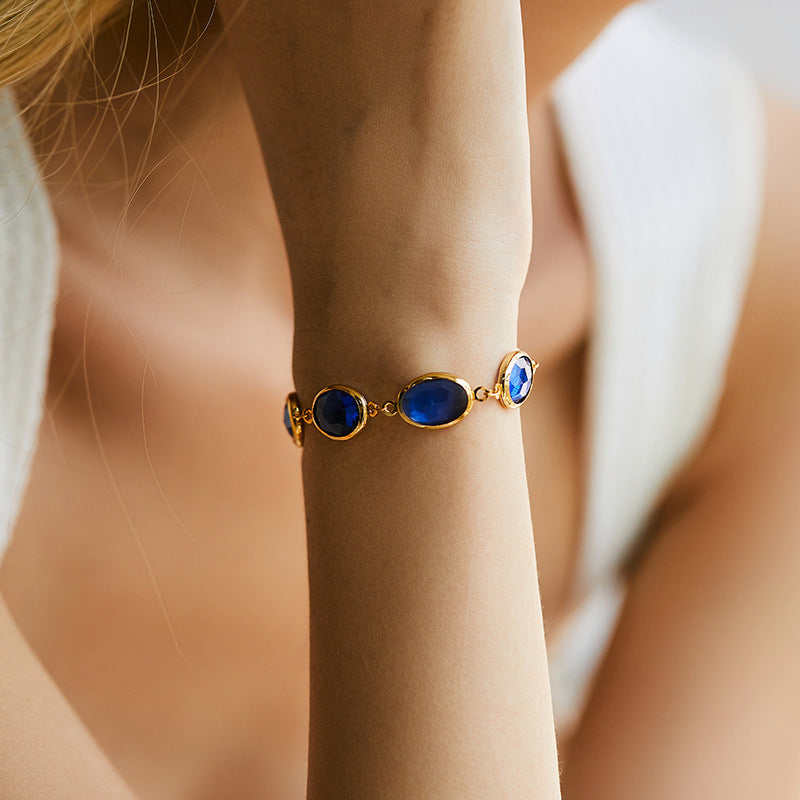 Seraphyne Gold Sapphire Bracelet