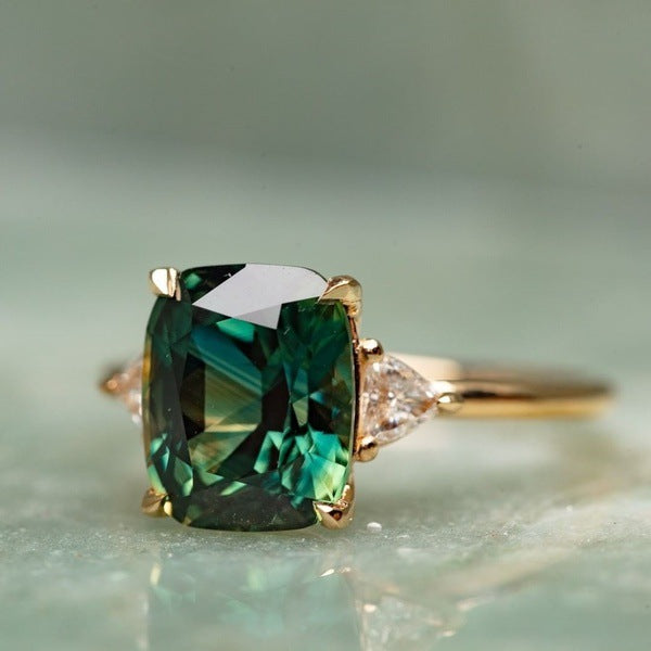 Carys Gold Emerald Ring