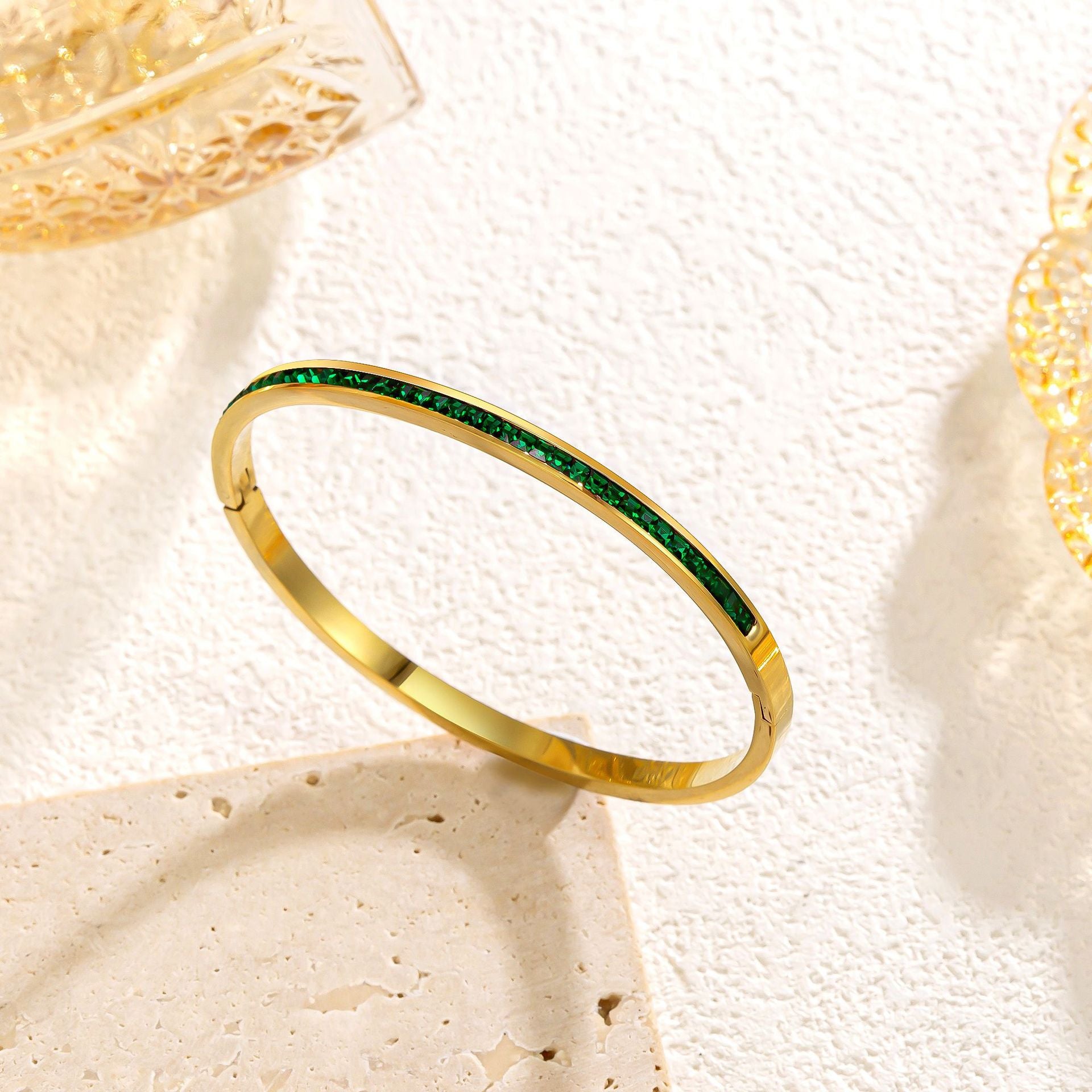Celeste Gold Emerald Bracelet