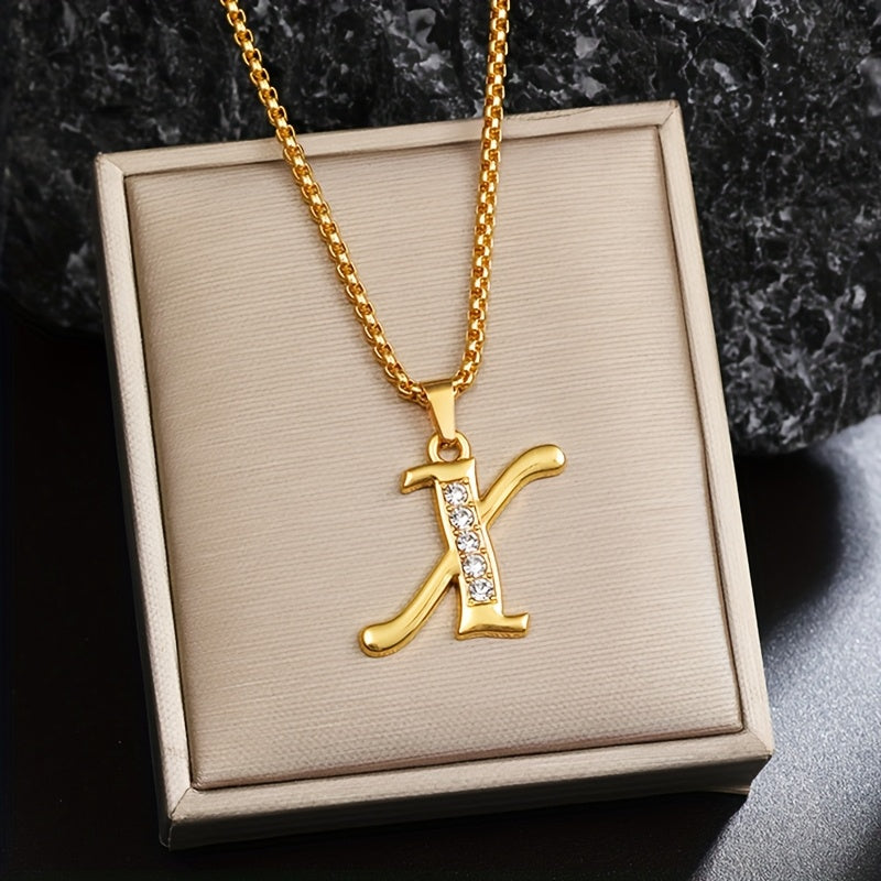 Corinne Gold Initial Necklace