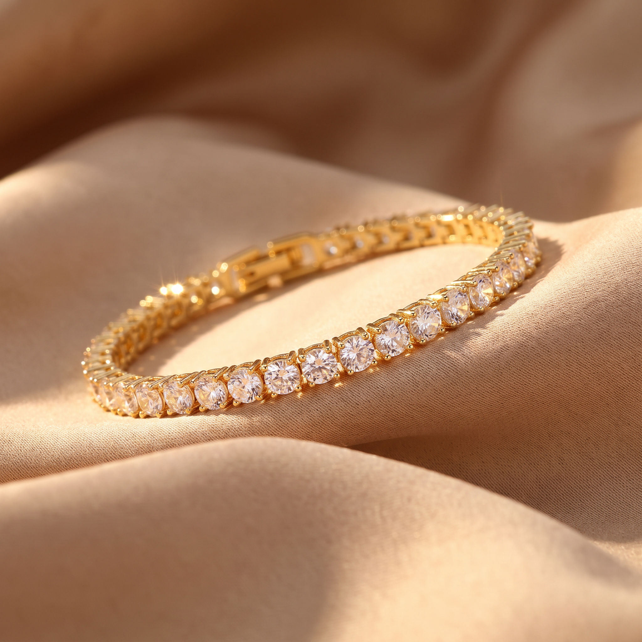 Anaya Gold Tennis Bracelet