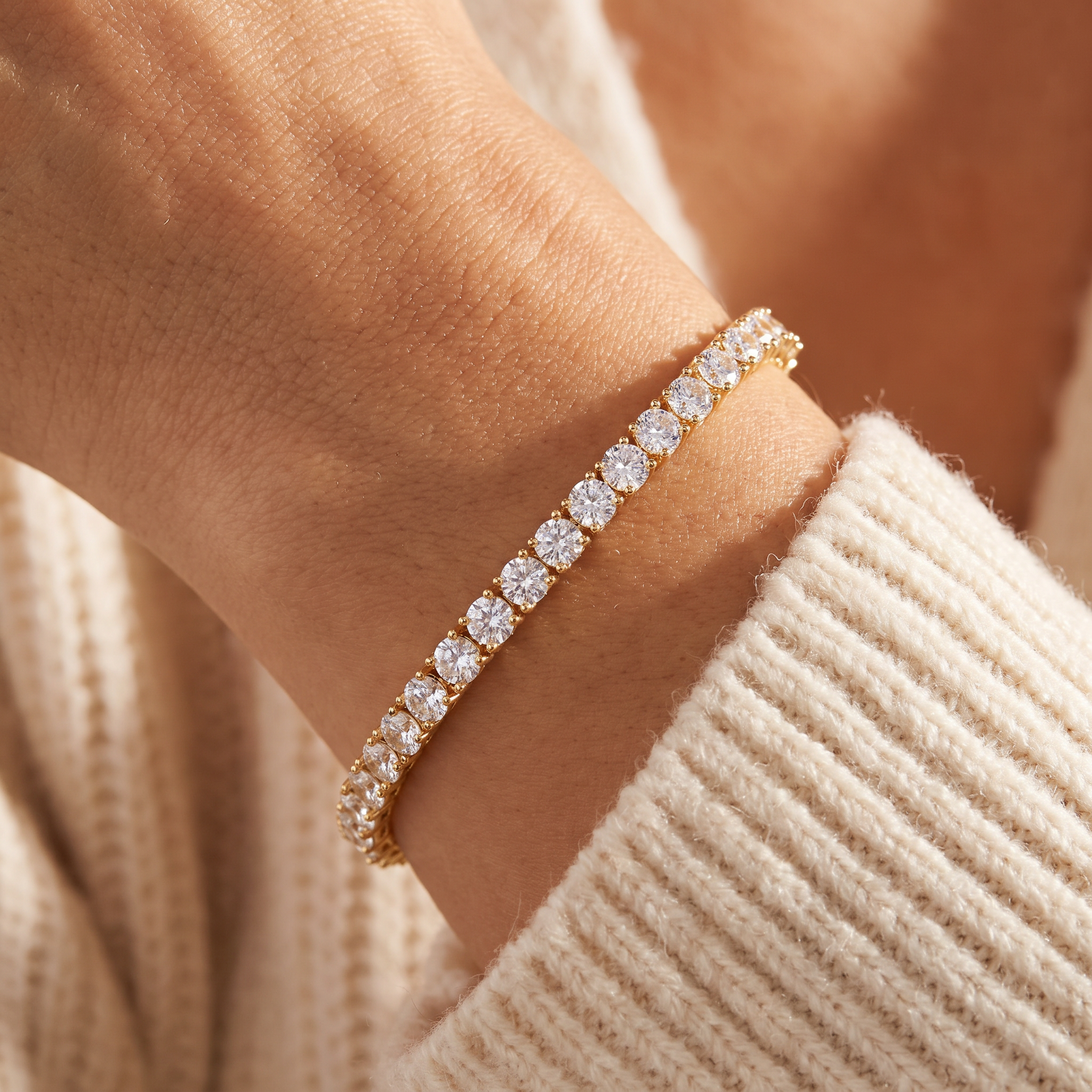 Anaya Gold Tennis Bracelet