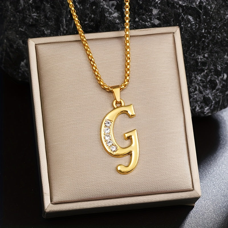 Corinne Gold Initial Necklace