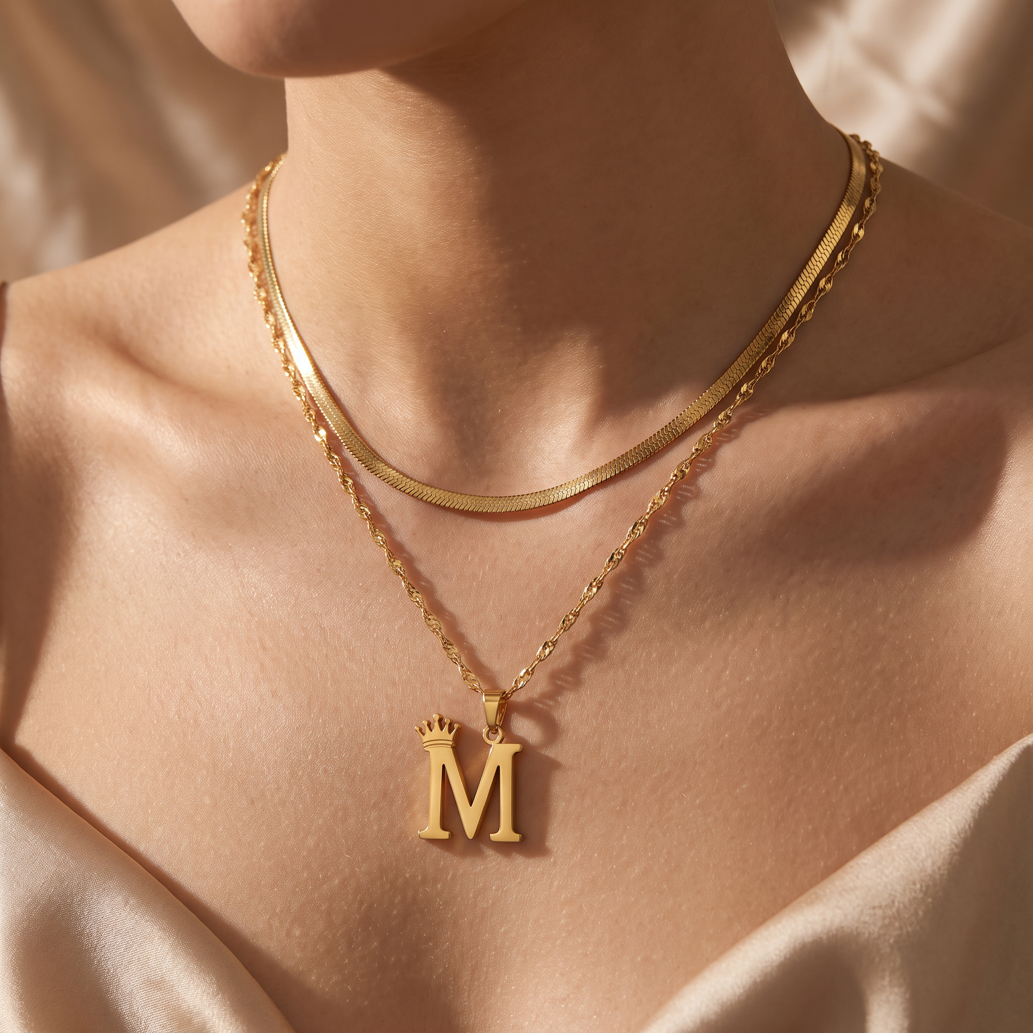 Bellamy Gold Initial Necklace