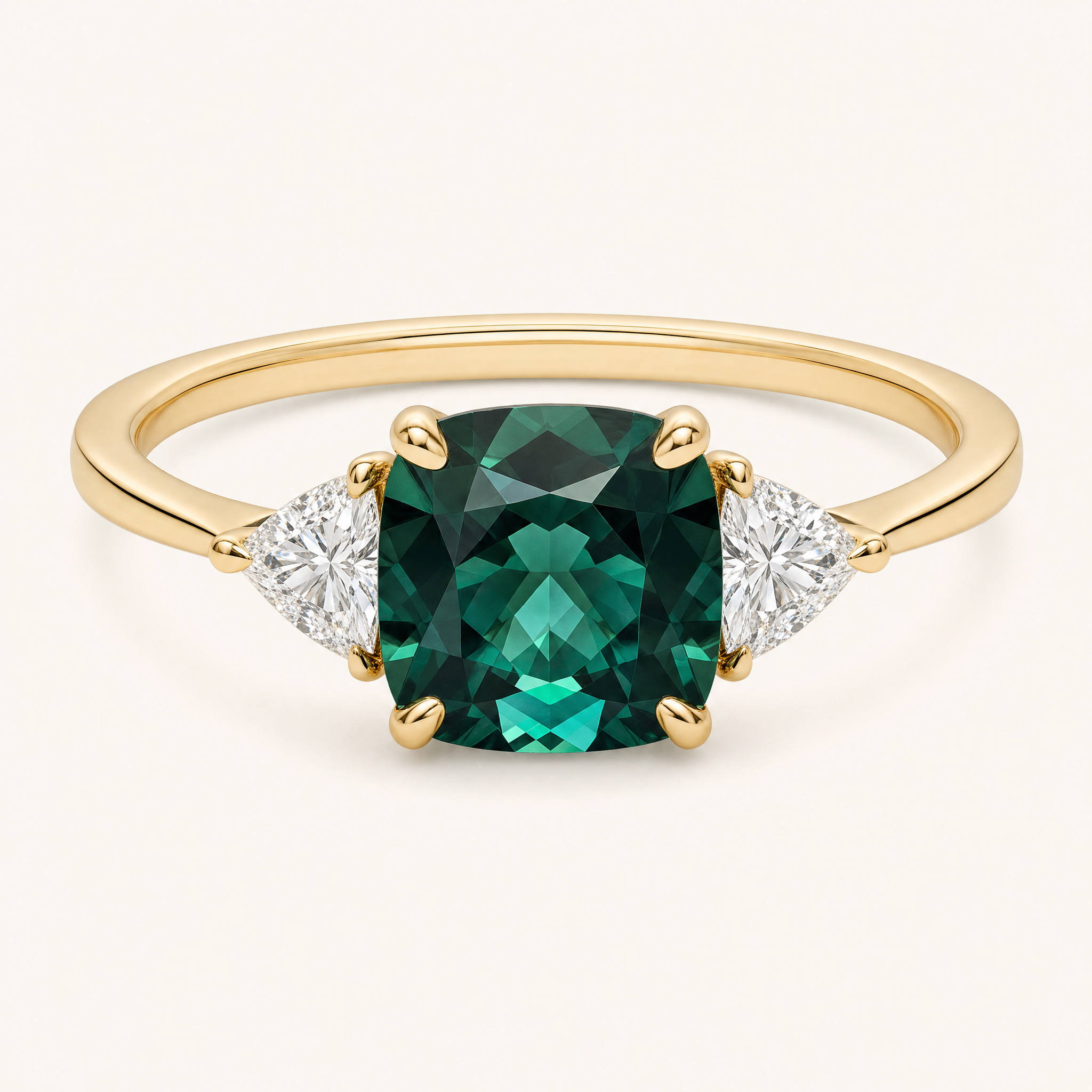 Carys Gold Emerald Ring