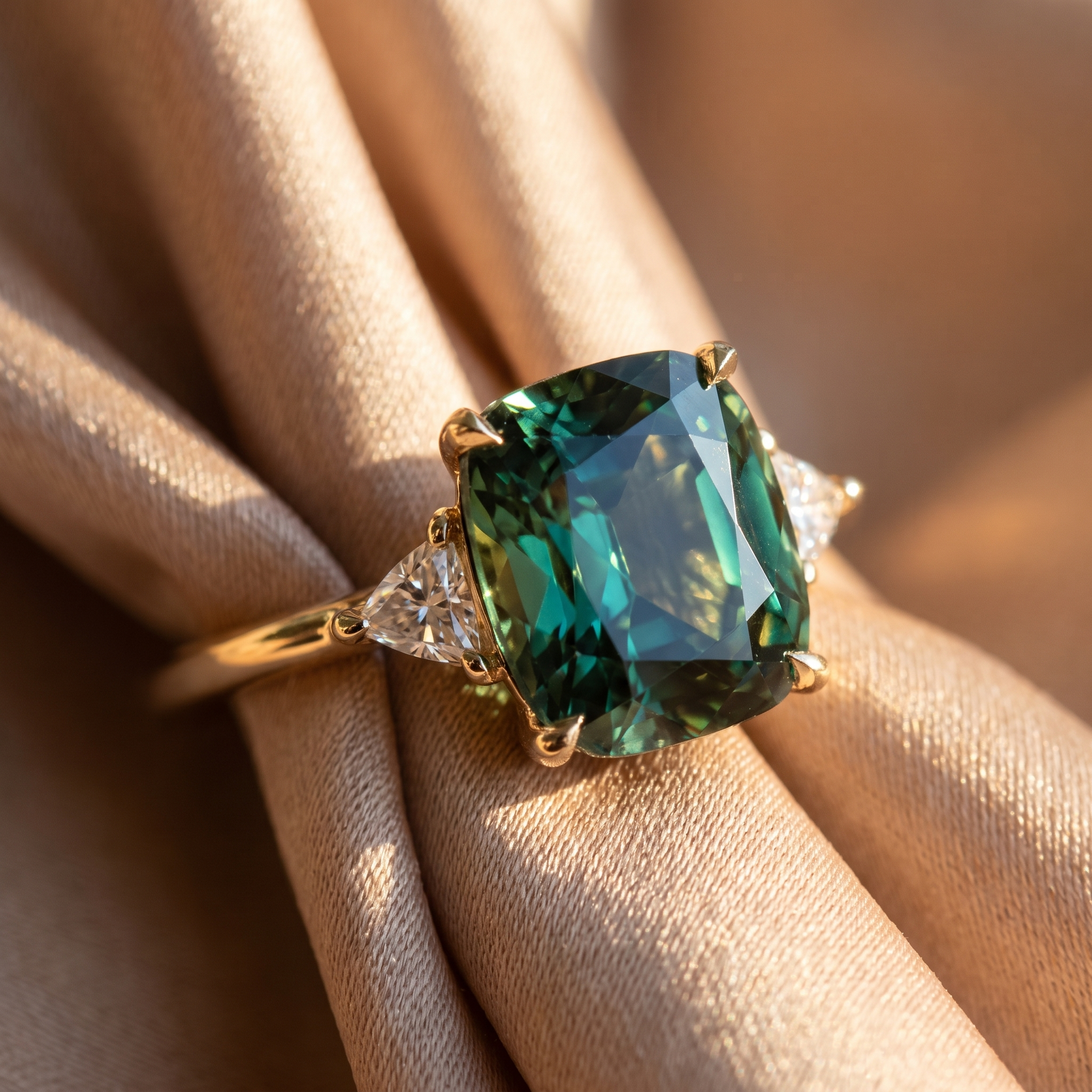 Carys Gold Emerald Ring
