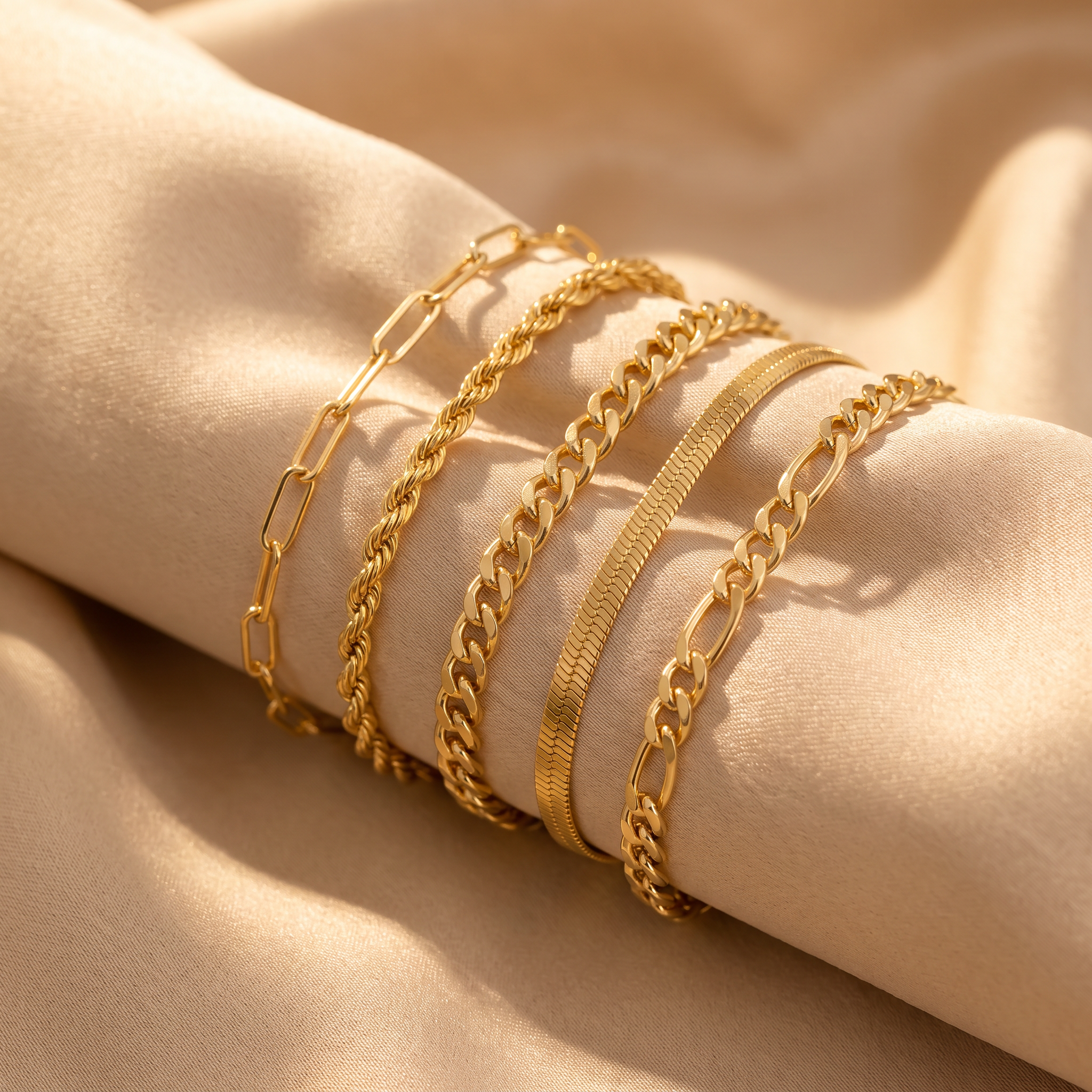 Ellis Gold Bracelet Set