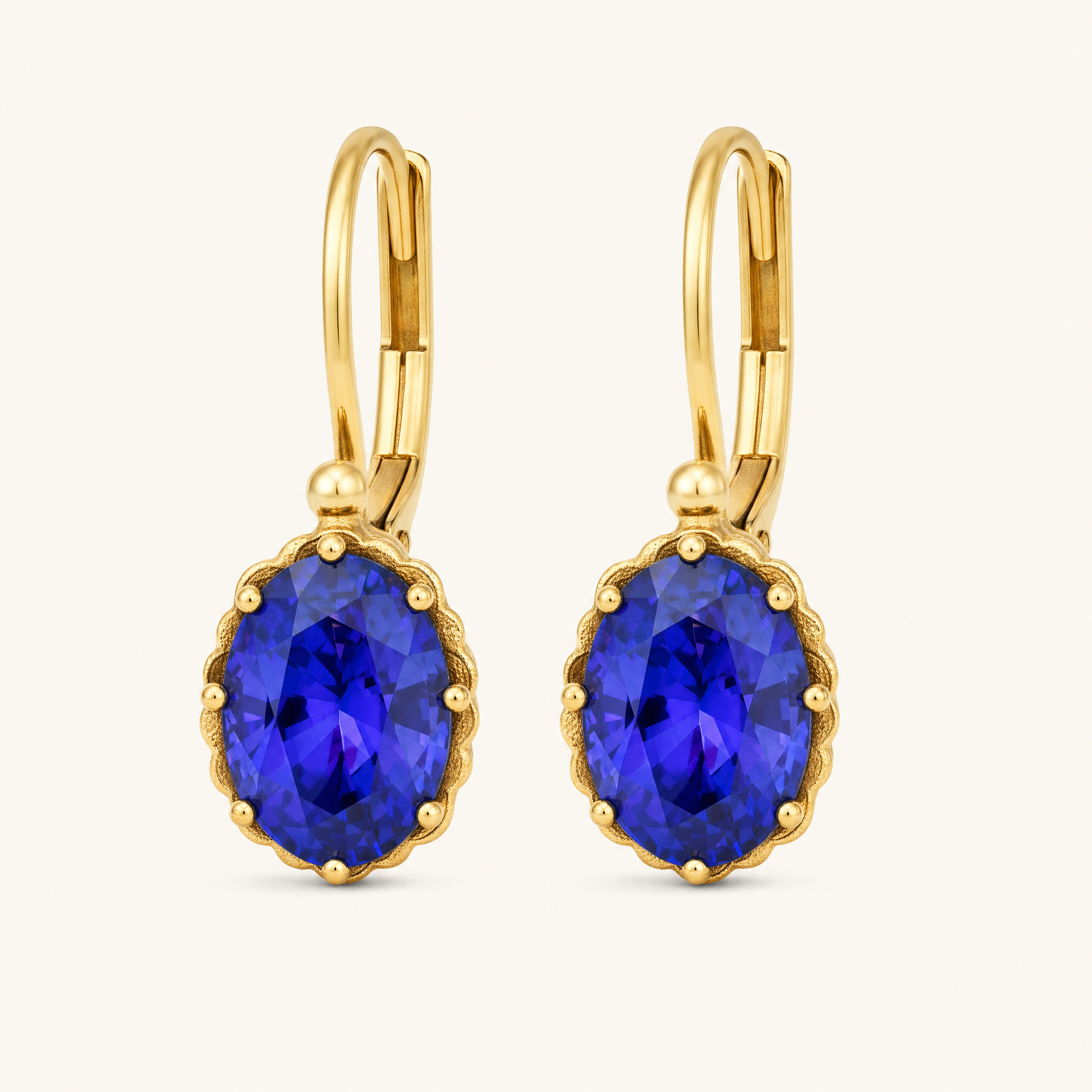 Josephine Gold Sapphire Earrings