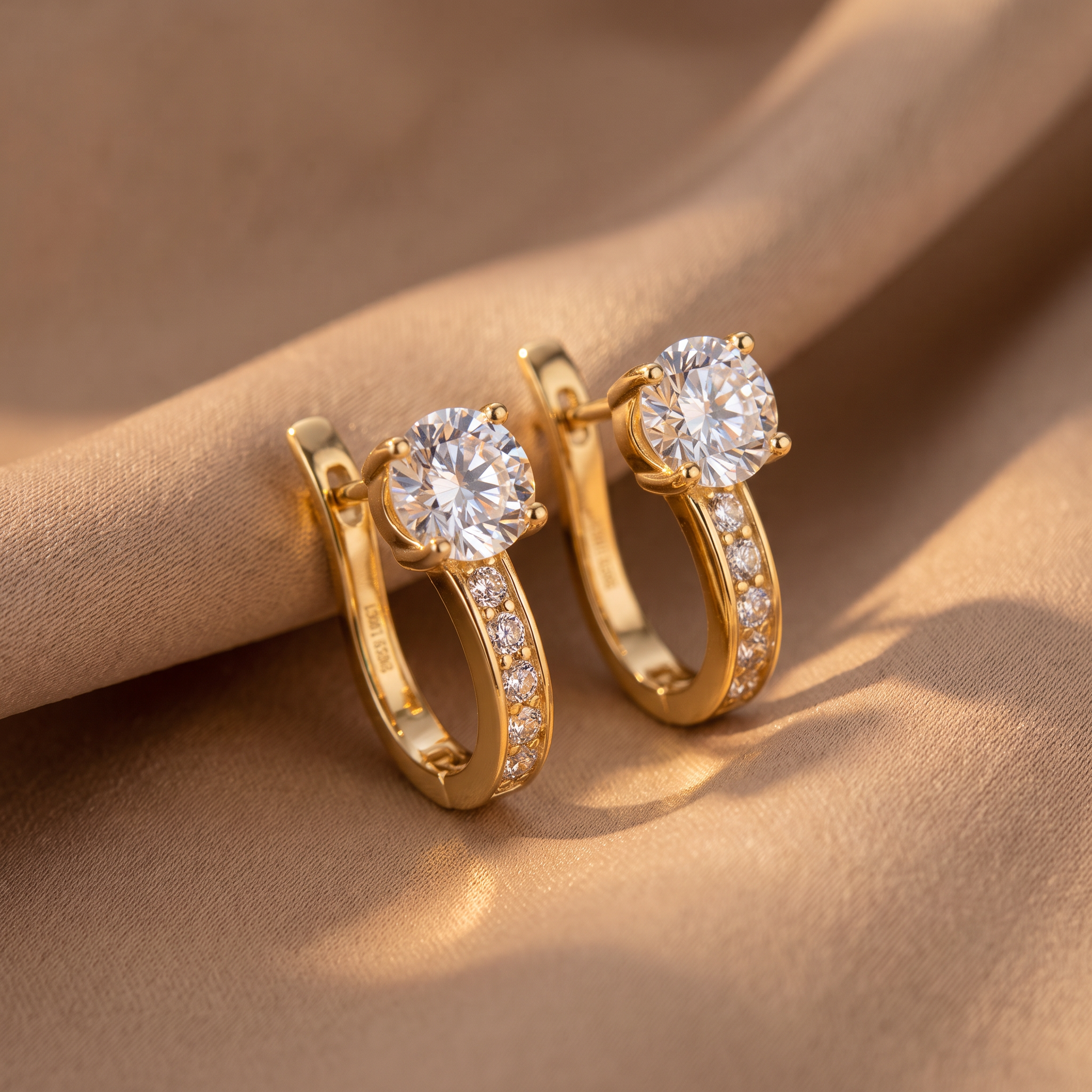 Kamila Gold Huggie Earrings
