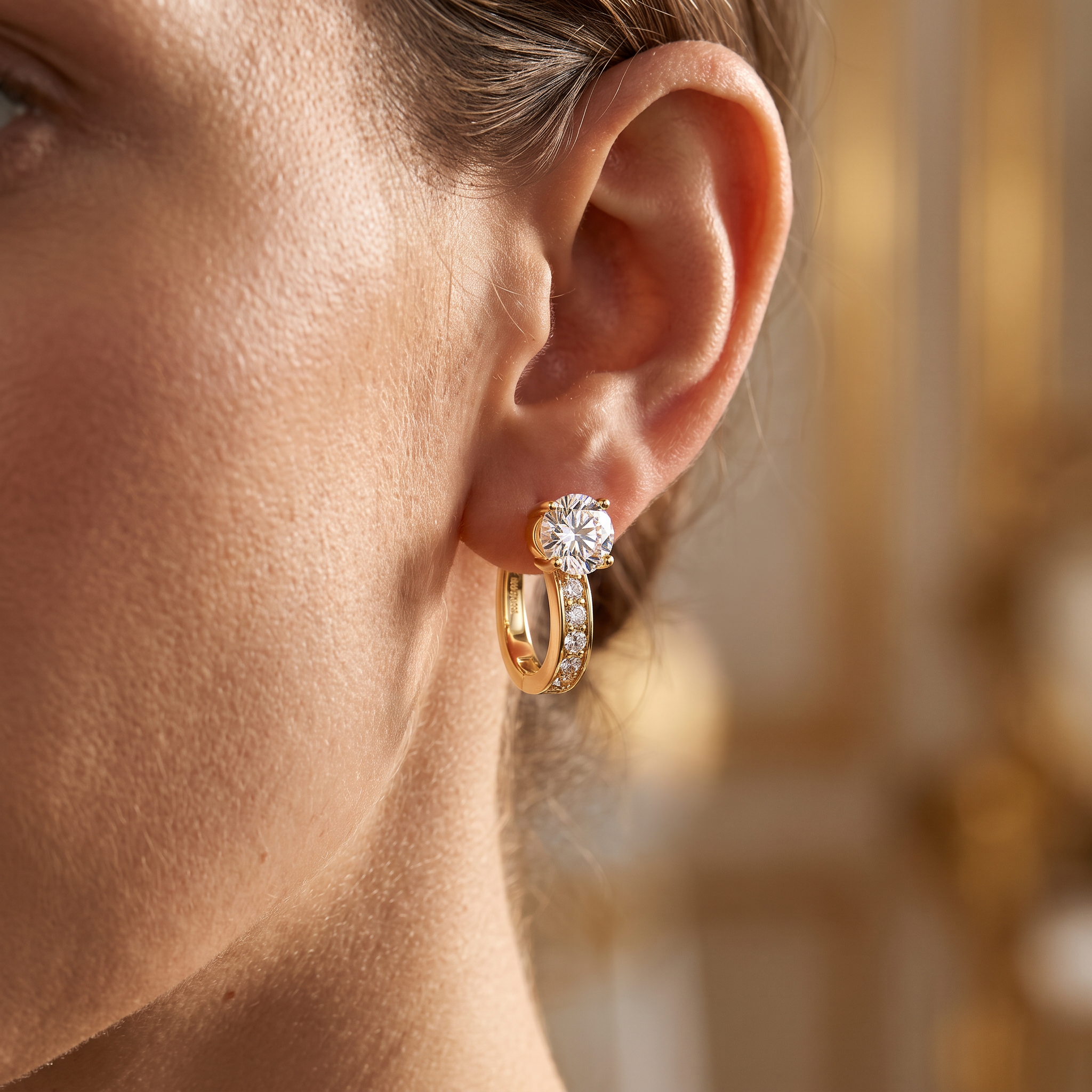 Kamila Gold Huggie Earrings