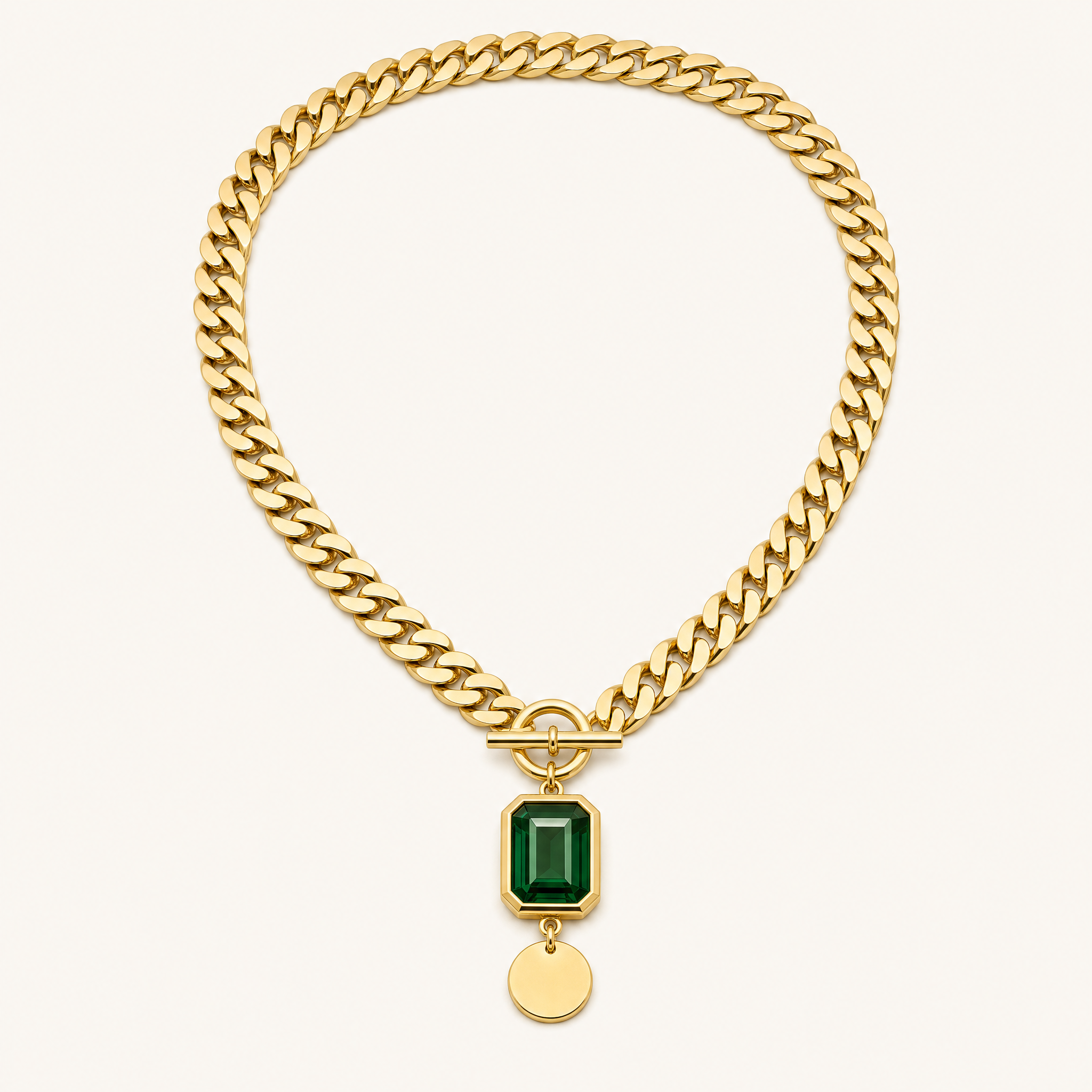 Marisol Emerald Pendant Necklace