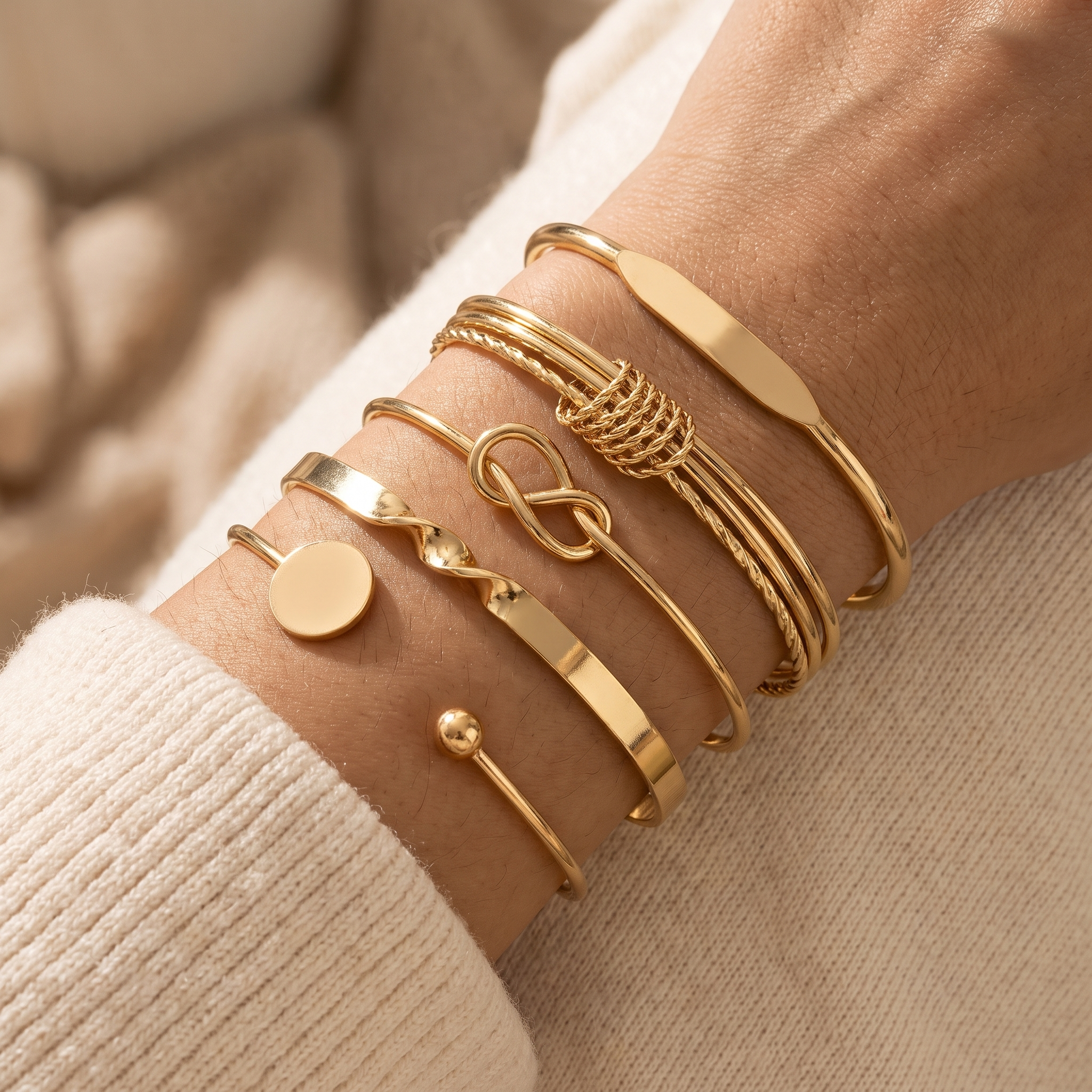 Paloma Gold Bracelet Set