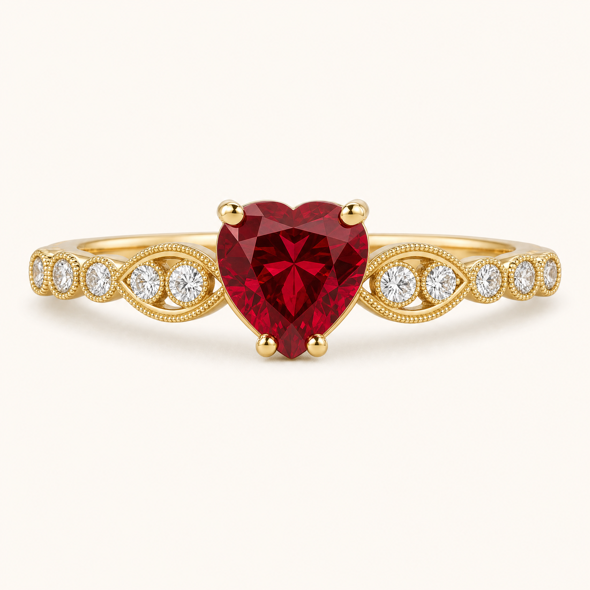 Rosalind Gold Ruby Ring