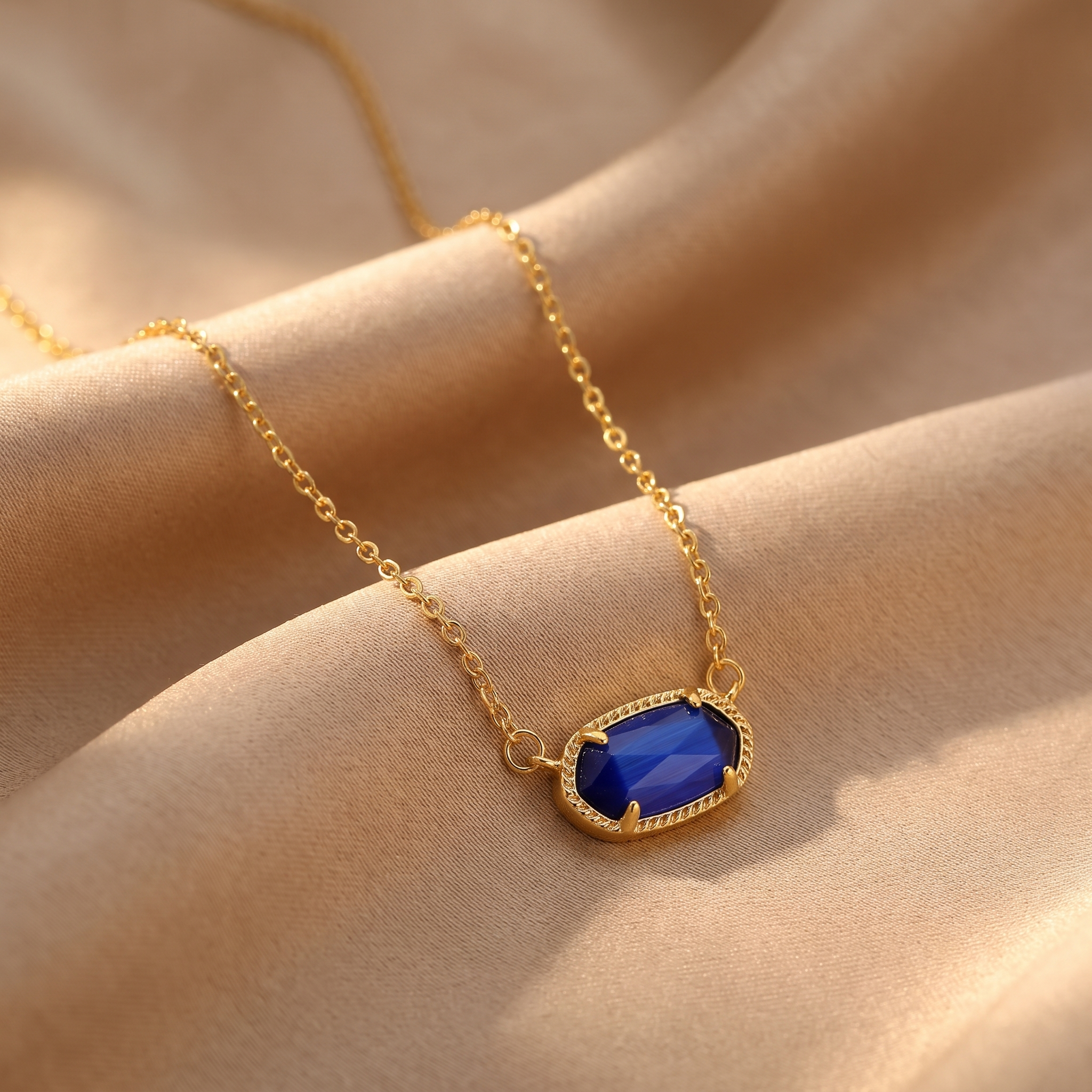 Sadie Gold Sapphire Necklace