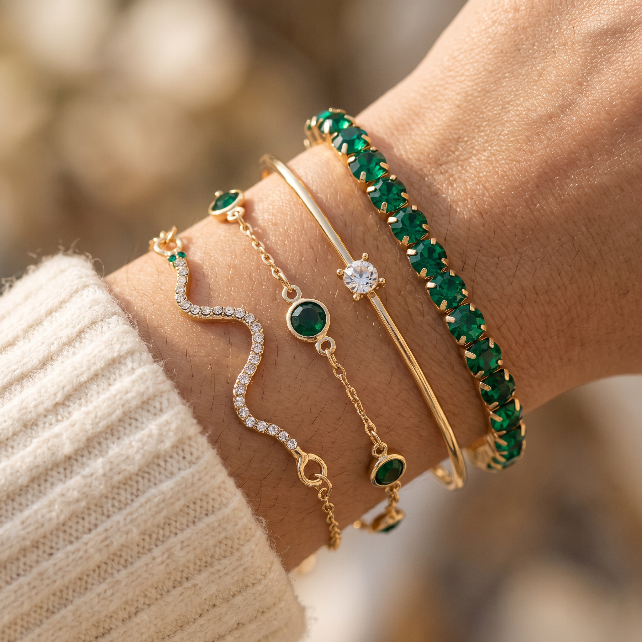 Sorina Gold Bracelet Set