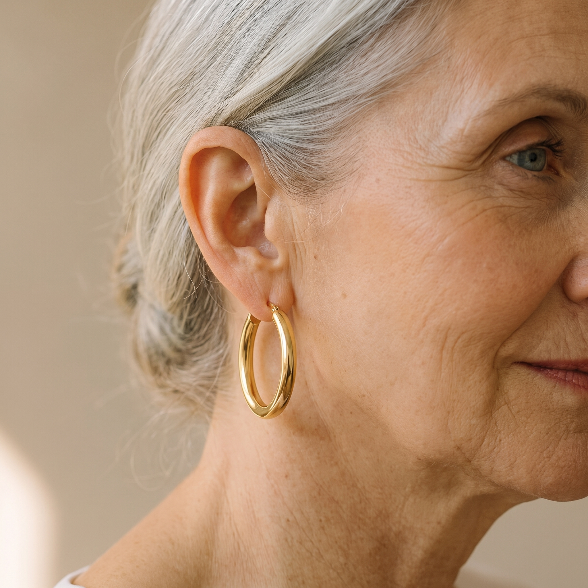 Sienna Gold Hoop Earrings