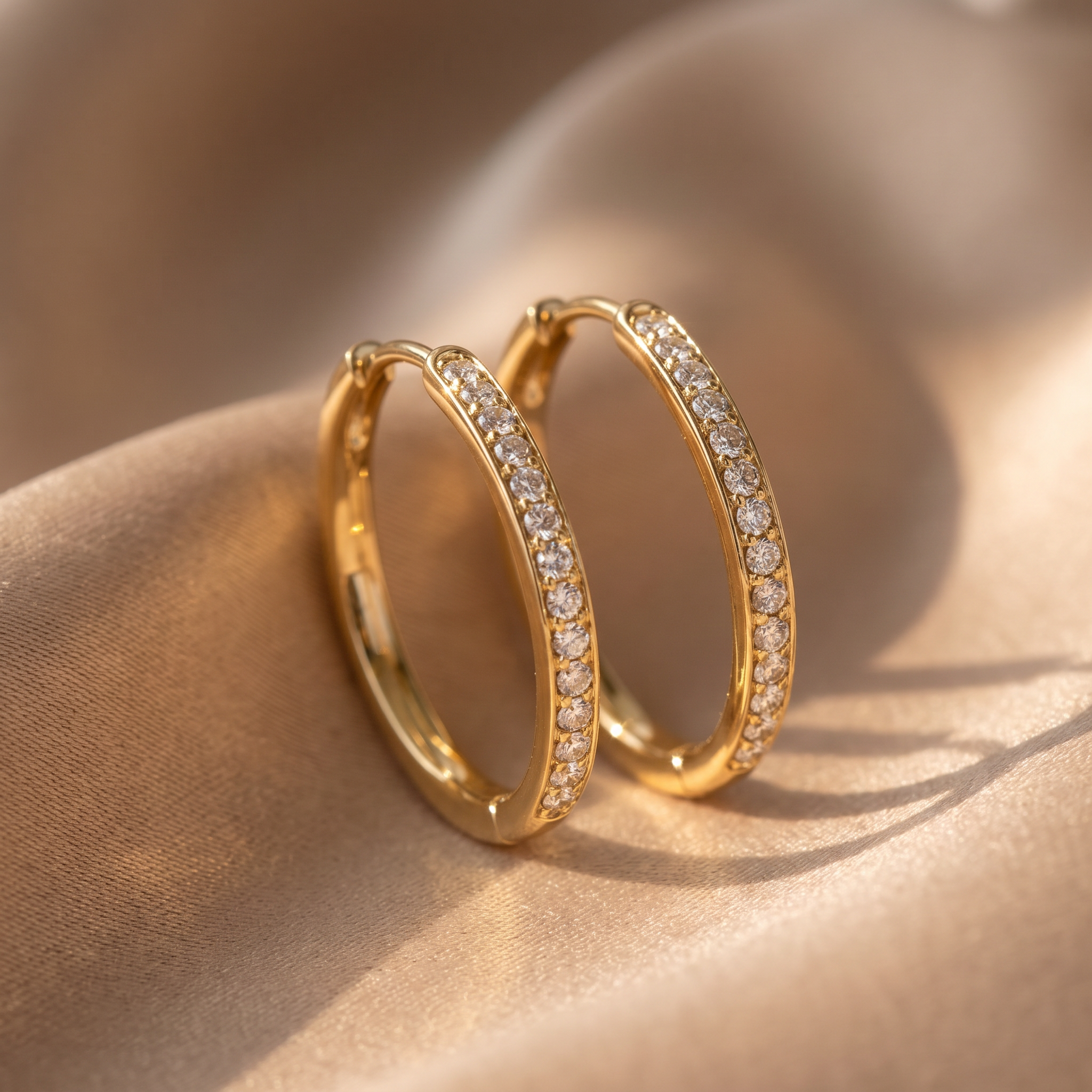 Vera Gold Pave Earrings