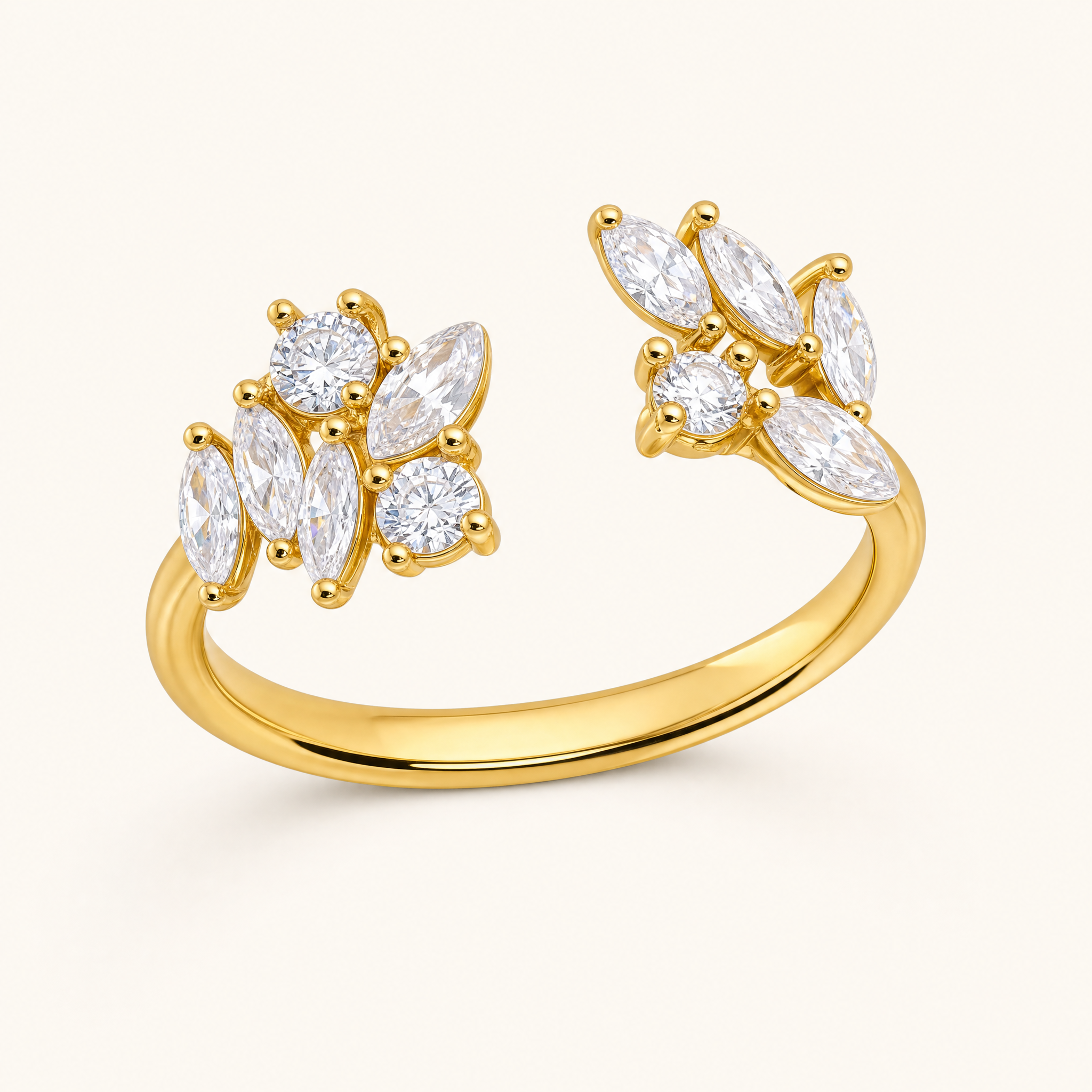 Ximena Gold Leaf Ring